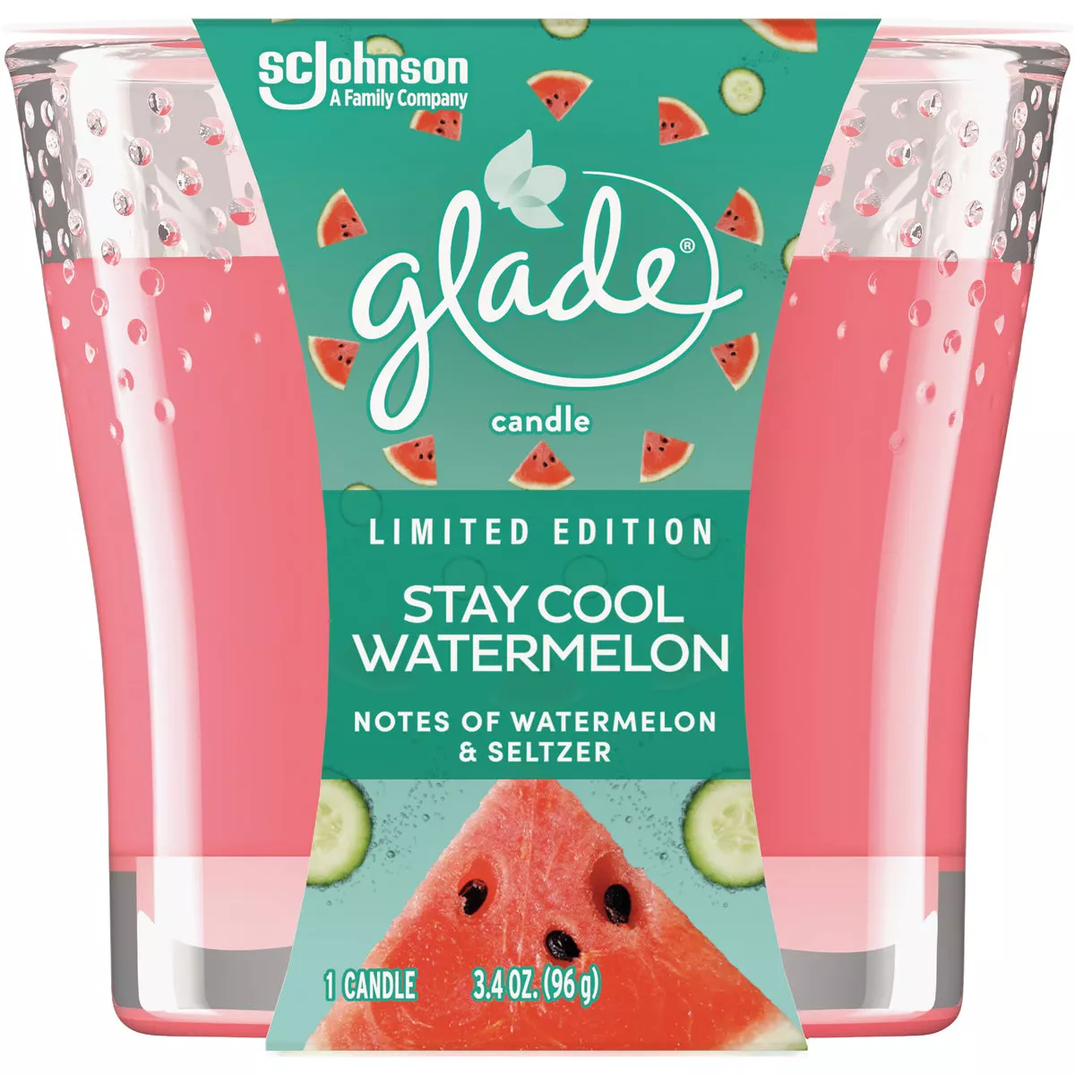 Glade 3.4 Oz. Stay Cool Watermelon Candle - photo 2