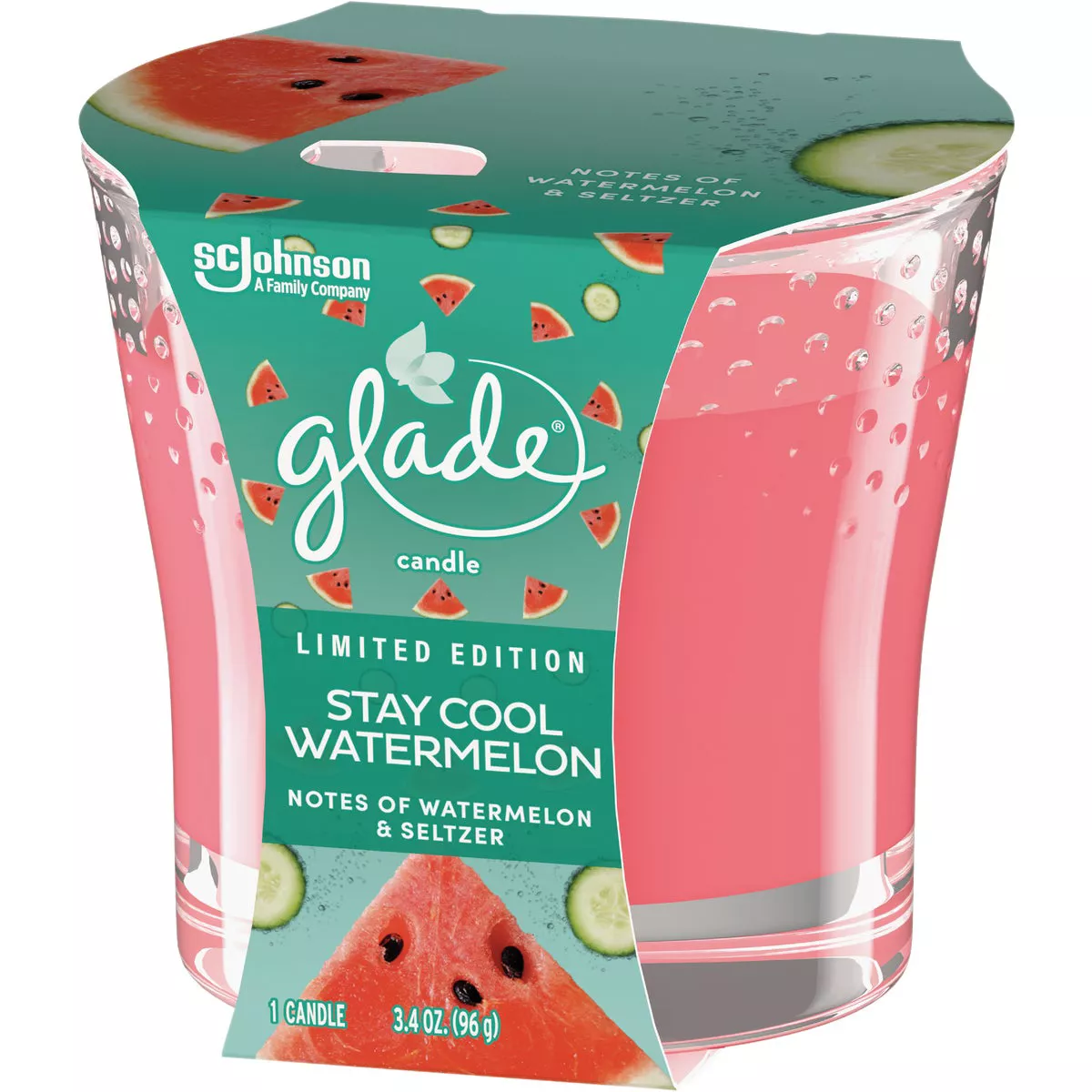 Glade 3.4 Oz. Stay Cool Watermelon Candle - photo 3
