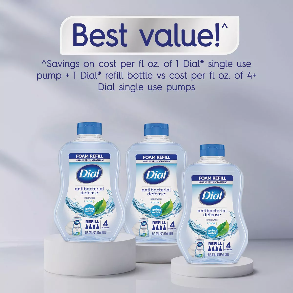 Dial Antibacterial Defense 30 Oz. Spring Water Foaming Hand Wash Refill - photo 3