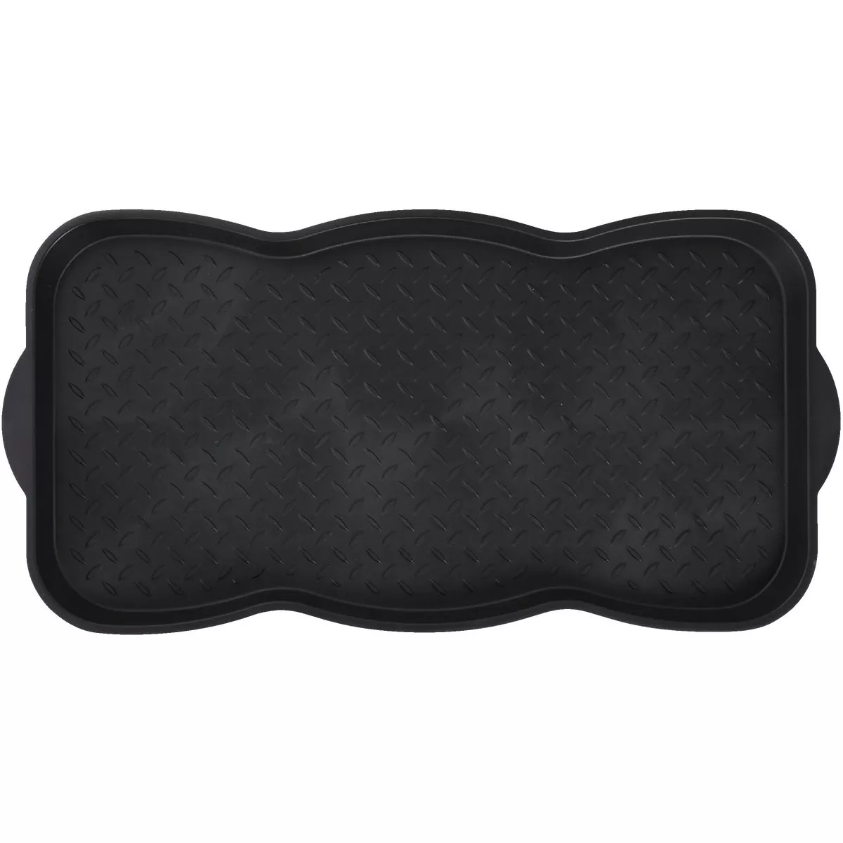 15x30 Black Recycled Plastic Contoured Boot Tray - photo 2