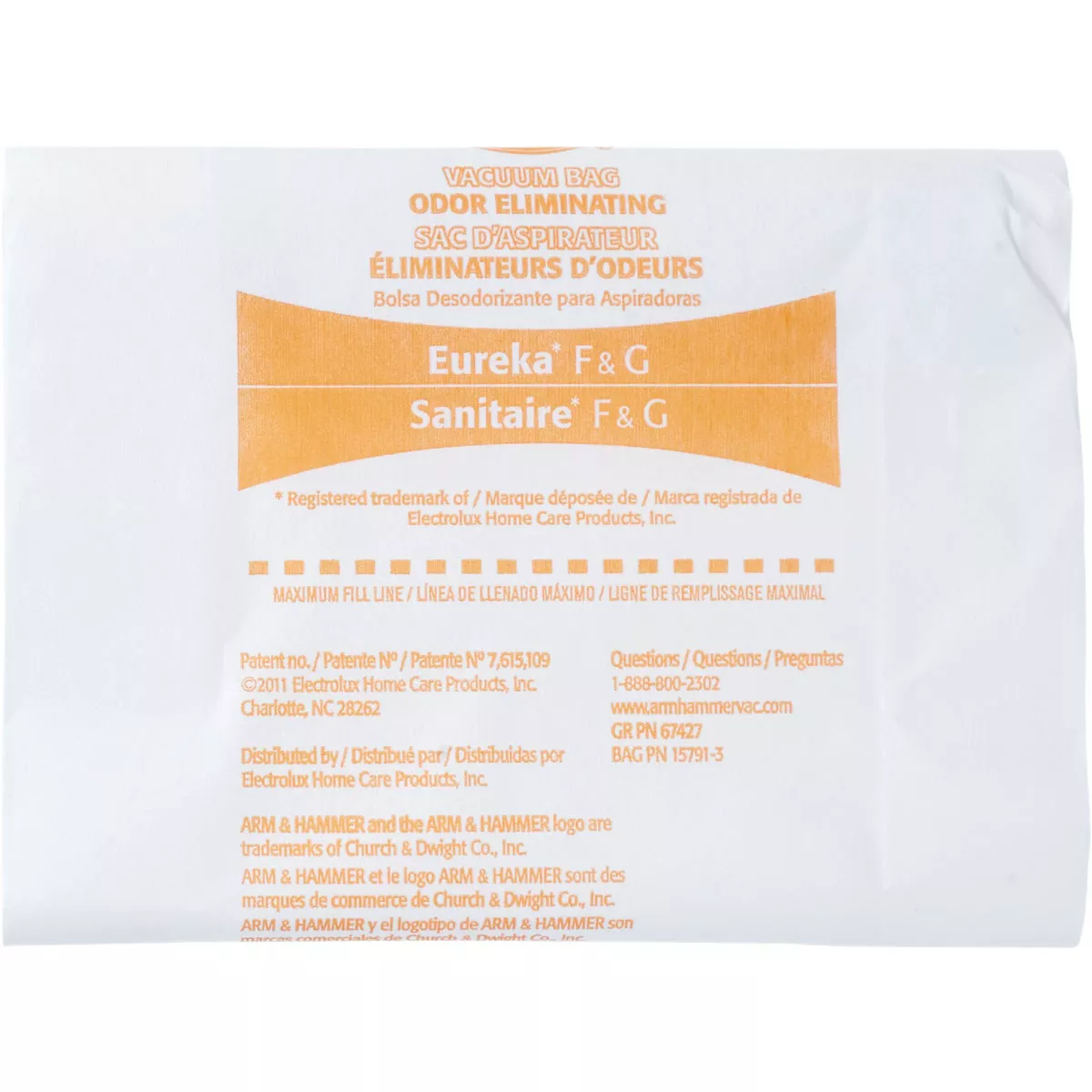 Arm & Hammer Eureka/Sanitaire F&G Vacuum Cleaner Bag (3-Pack) - photo 3