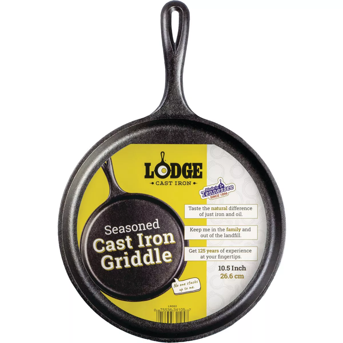 Lodge 10.5 In. Dia. Cast Iron Griddle - photo 2