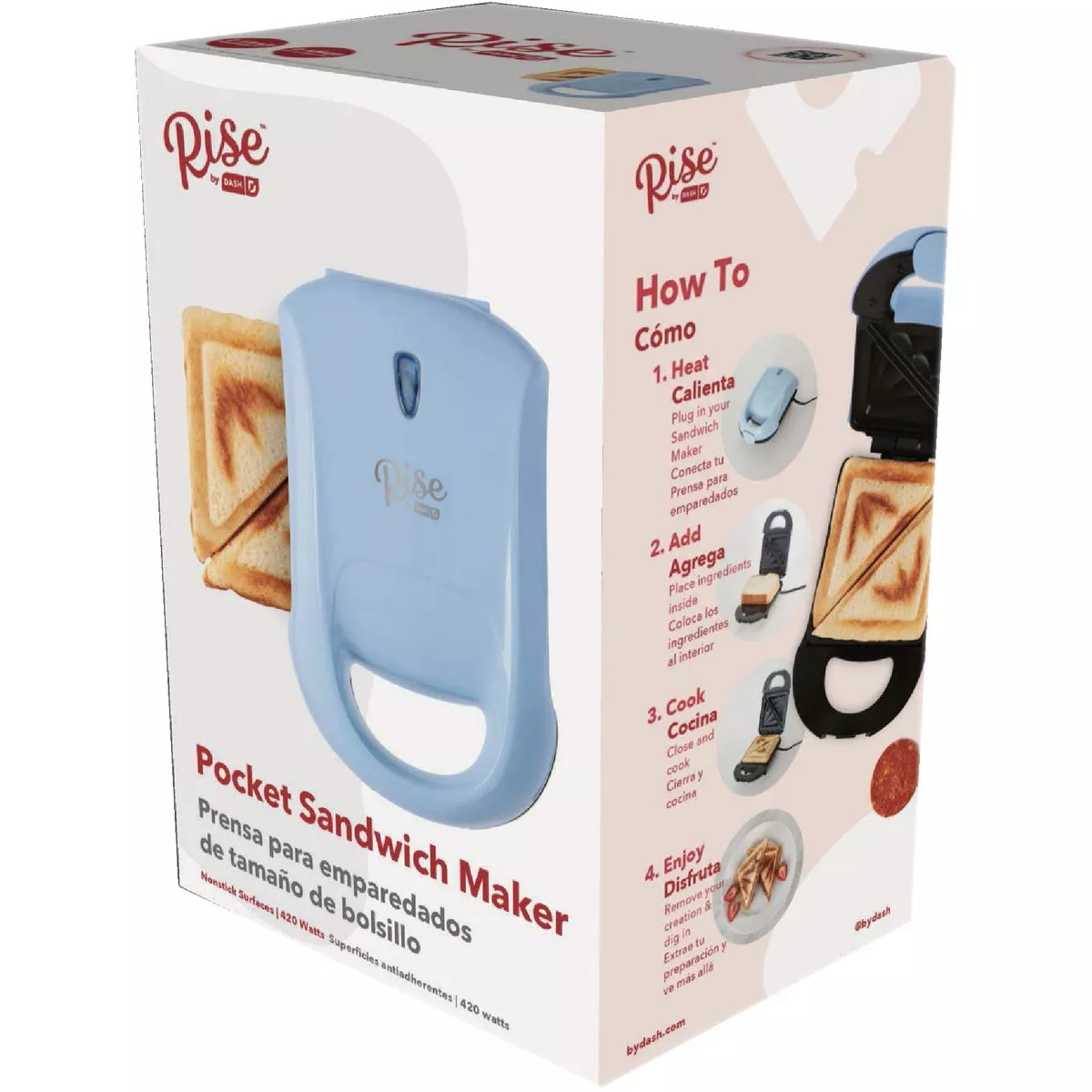 Rise By Dash Pocket Sandwich Maker - Sky Blue - photo 3