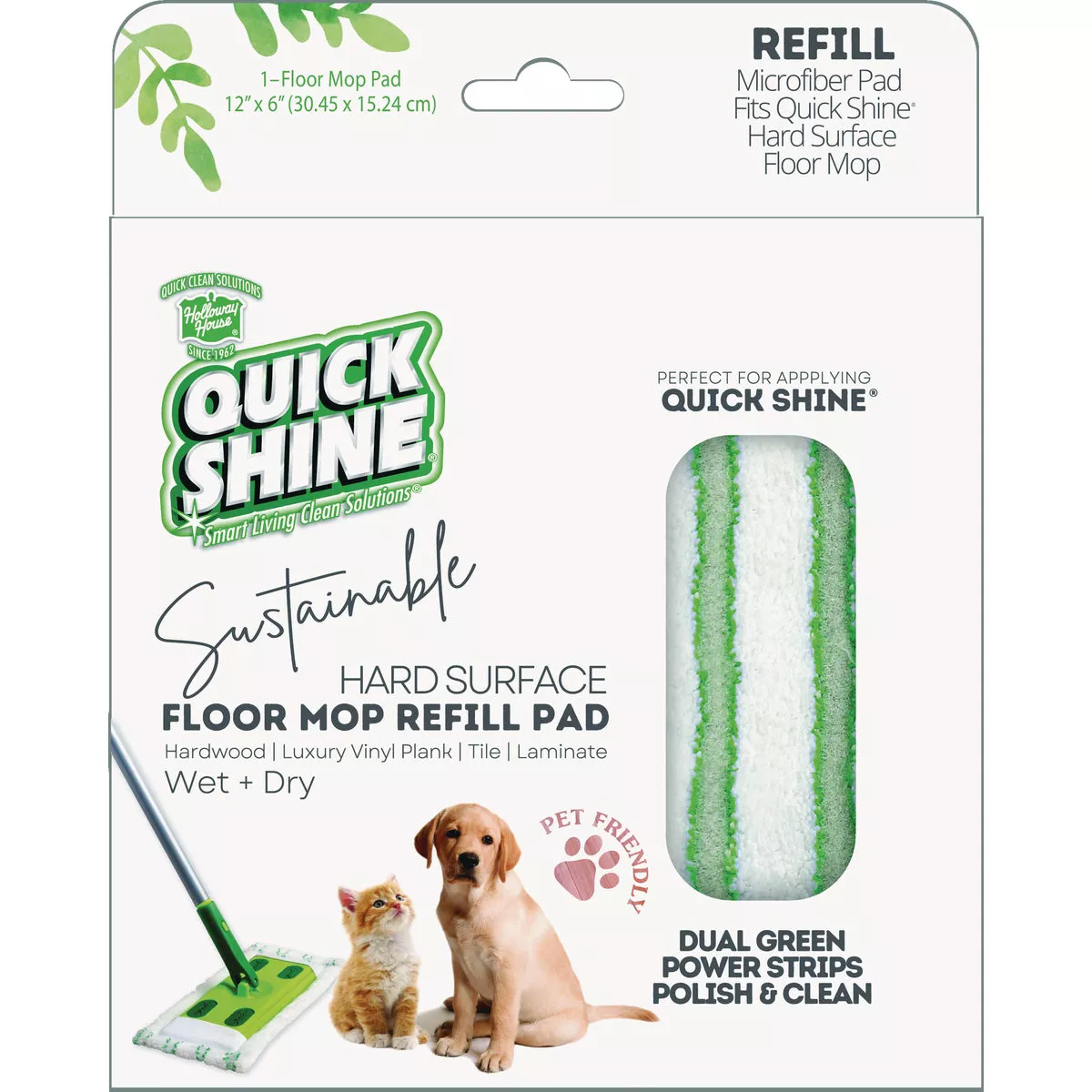Quick Shine Hard Surface Floor Mop Refill Pad - photo 6