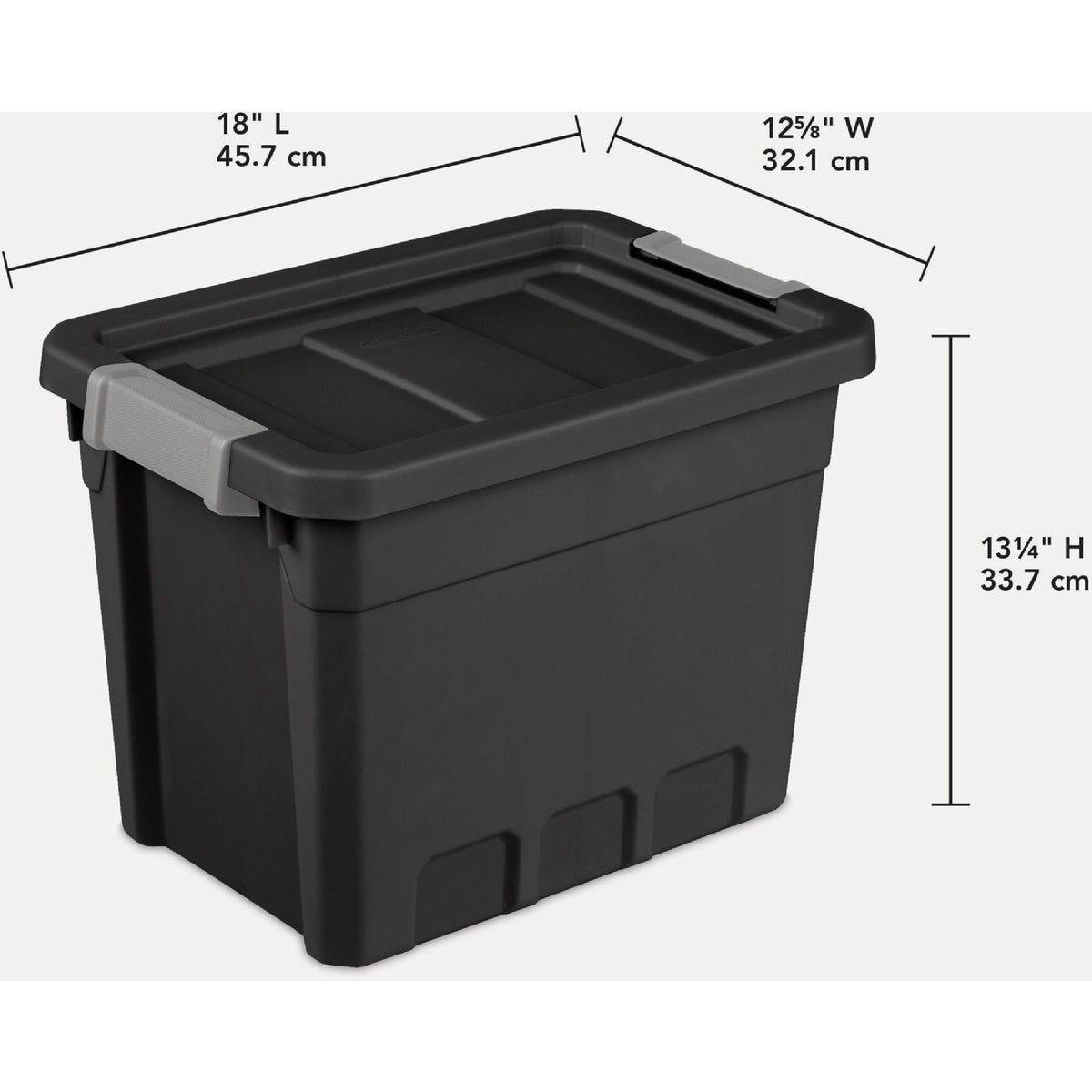 Sterilite 7.5 Gal./28L Black Stacker Storage Tote | Do it Best