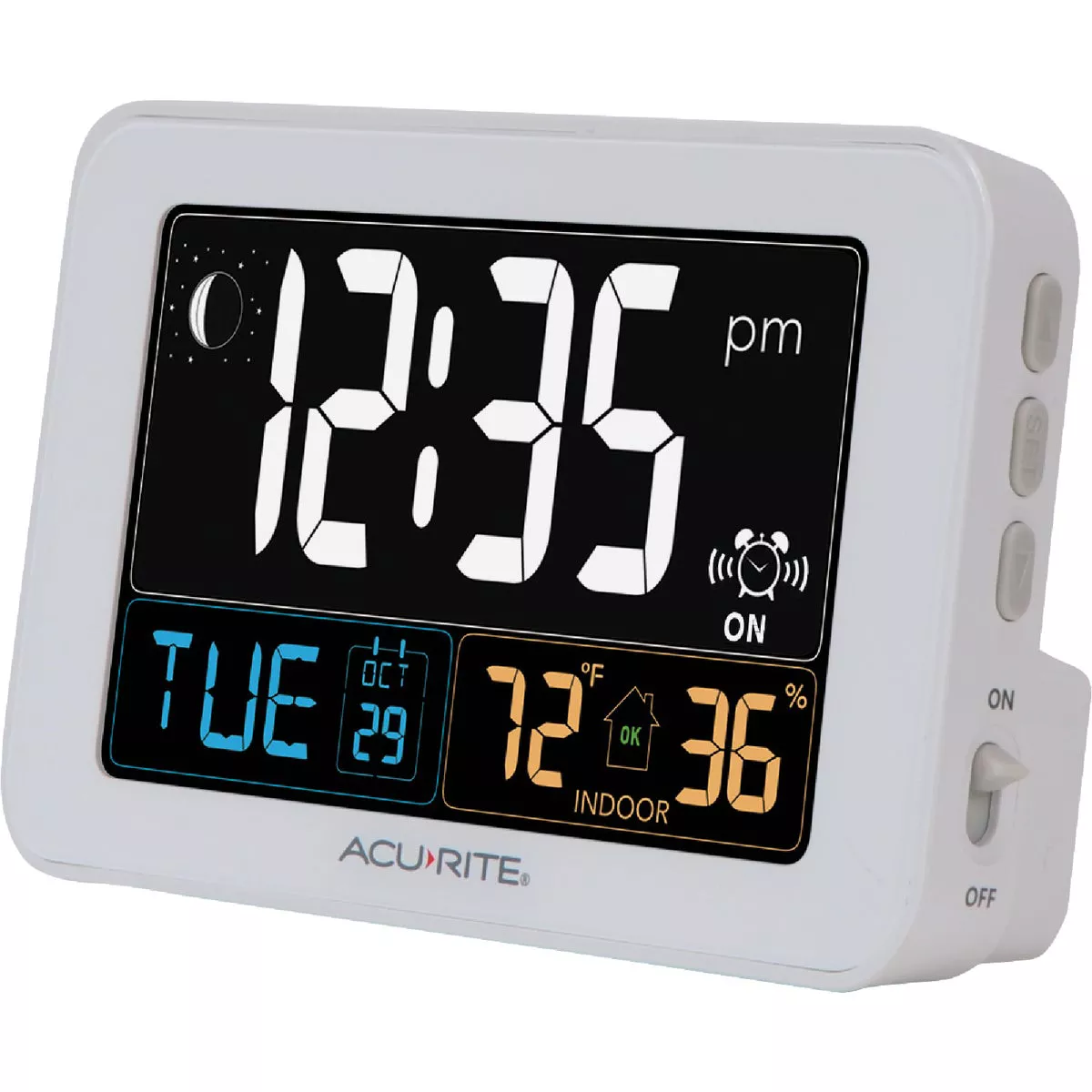 Acurite Intelli-Time Indoor Temperature/Humidity Alarm Clock - photo 2