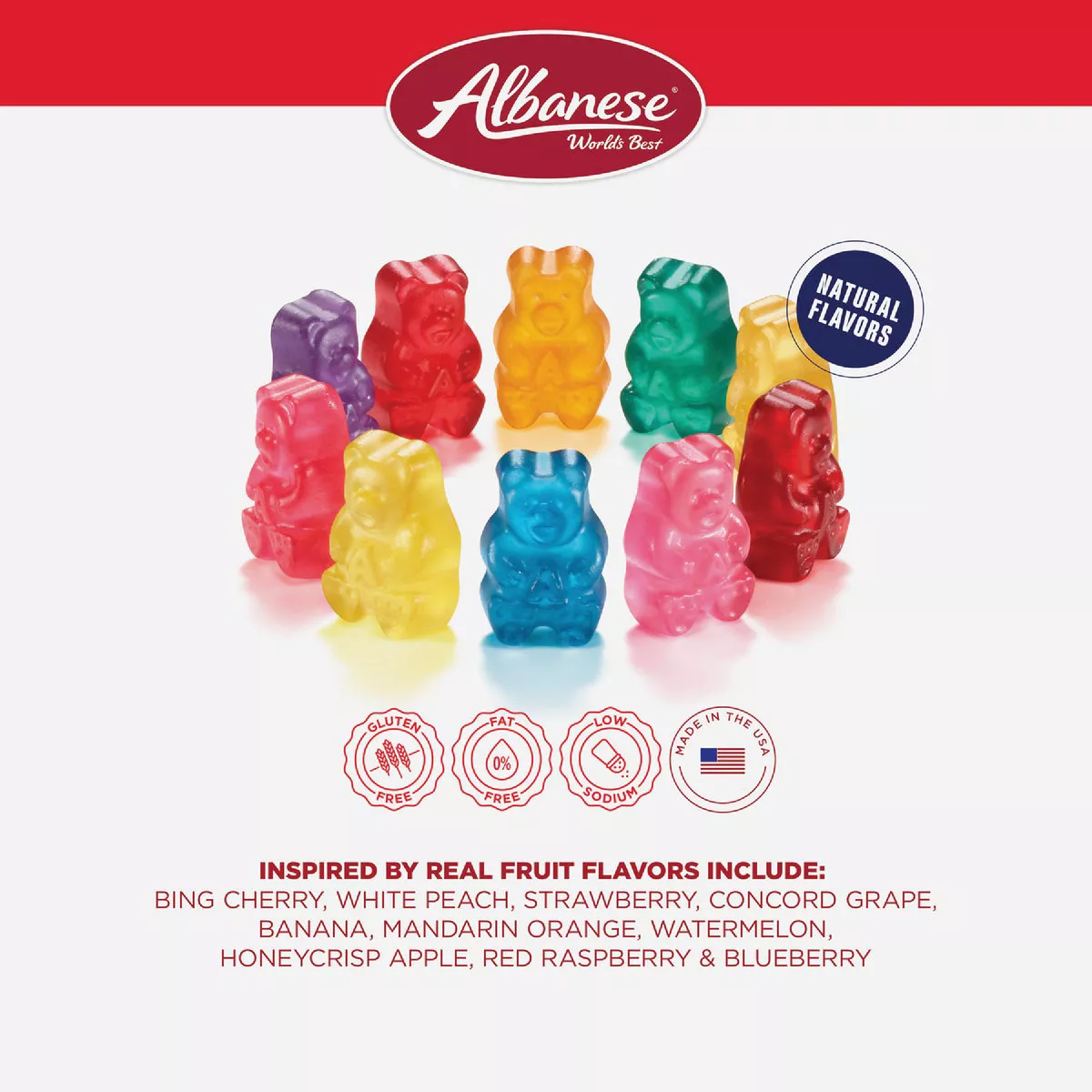 Albanese True to Fruit American Favorite Fruits Gummy Bear - photo 3
