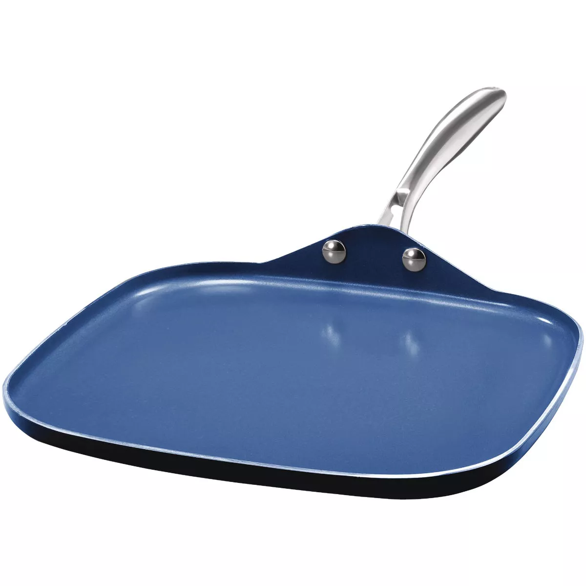 GraniteStone Diamond Blue 10.5 In. Non-Stick Griddle Pan