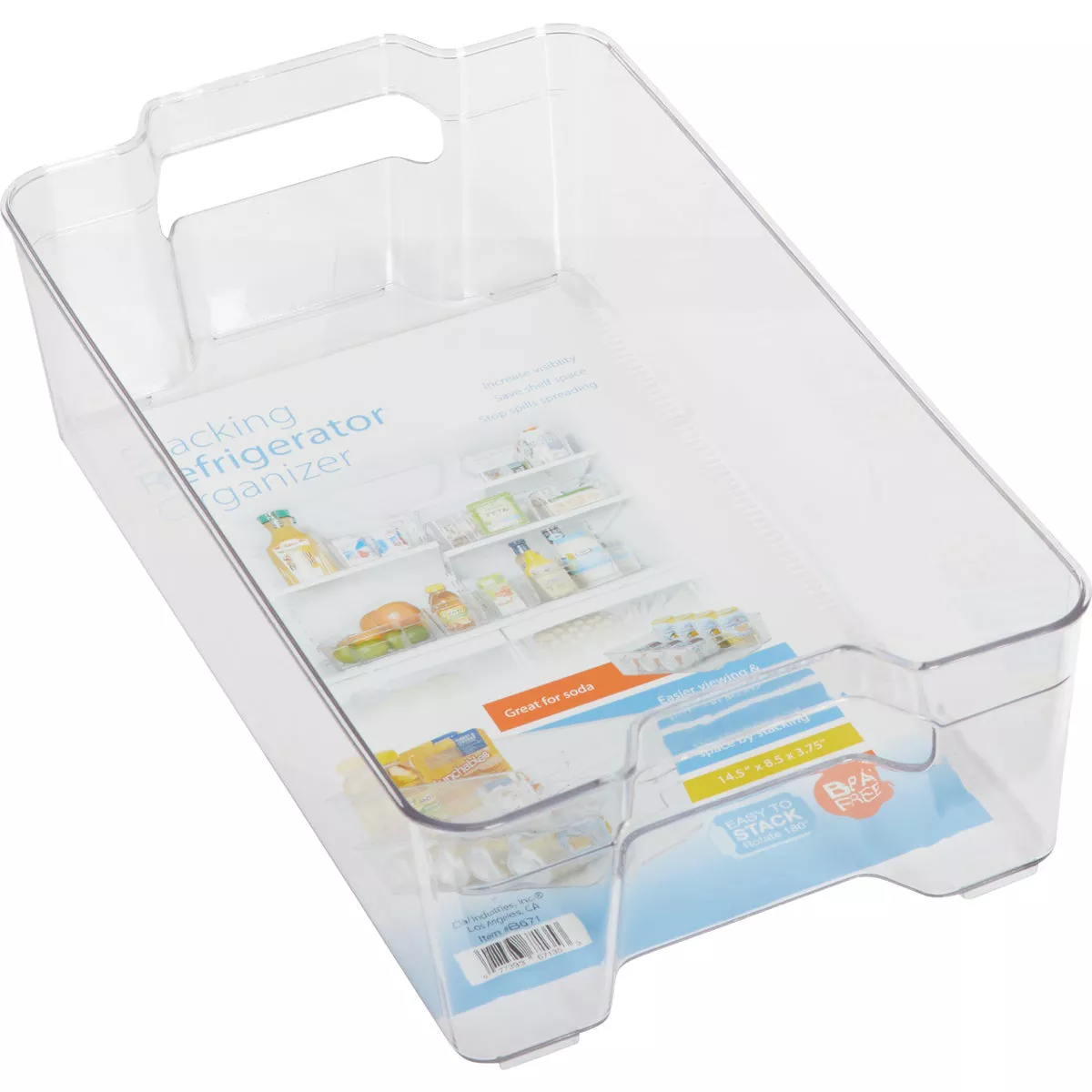 Dial 8.5 In. x 3.75 In. x 14.5 In. Stacking Refrigerator Organizer - photo 3