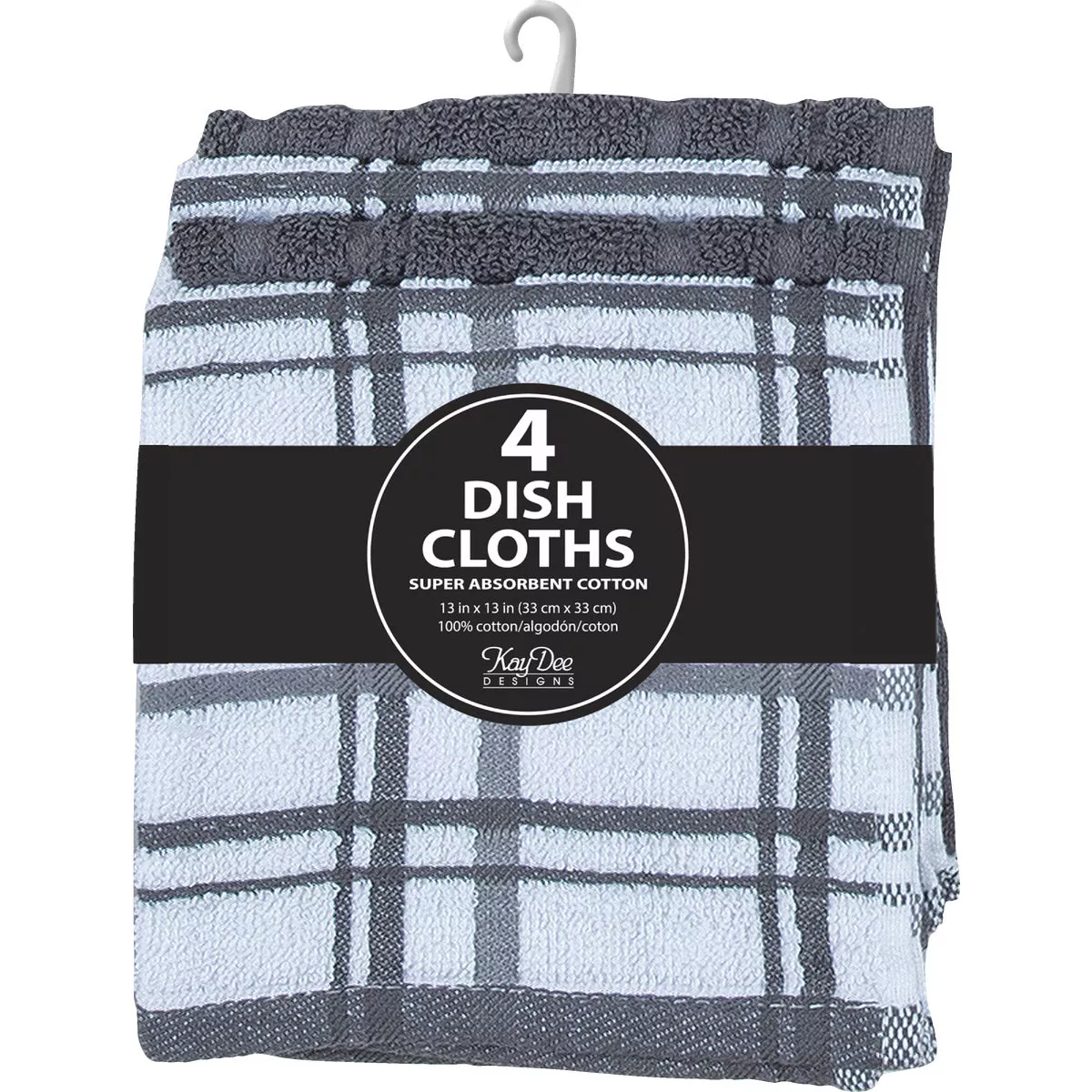 Kay Dee Designs Charcoal Dish Cloth Set (4-Piece) - photo 2