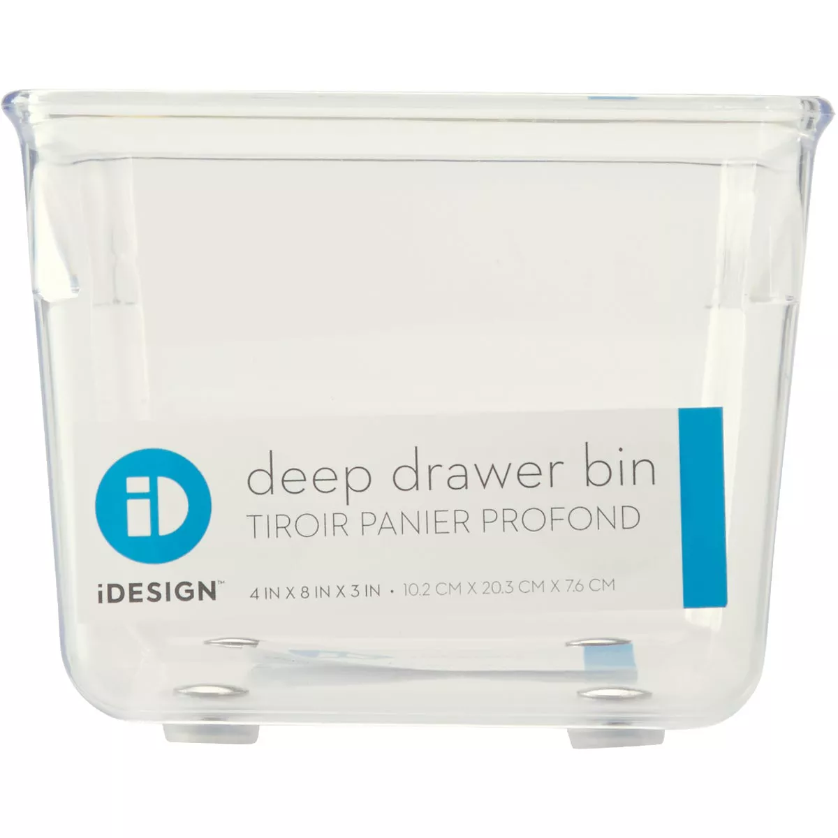iDesign Linus 4 In. W. x 8 In. L. x 3 In. D. Clear Drawer Organizer Tray - photo 2