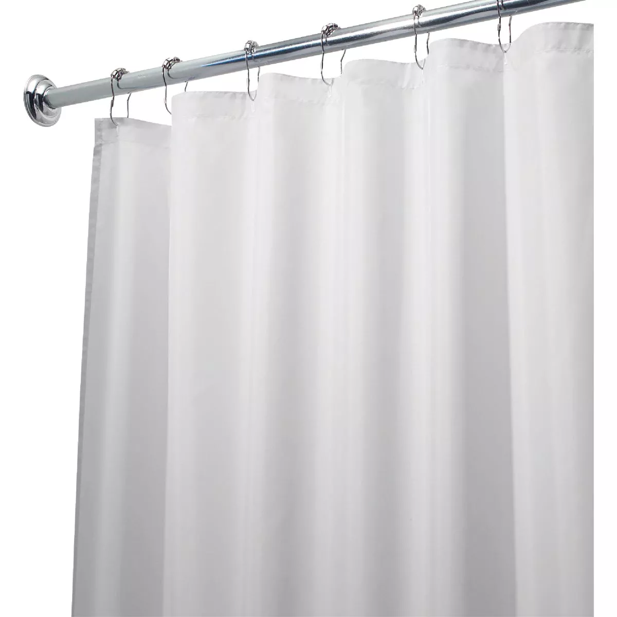 iDesign 72 In. x 72 In. White Polyester Shower Curtain Liner - photo 3