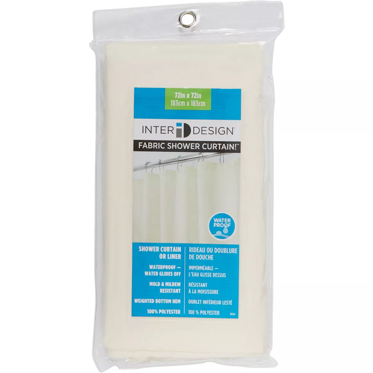 iDesign 72 In. x 72 In. Sand Polyester Shower Curtain Liner - photo 2