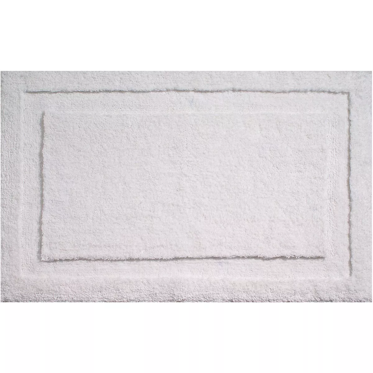iDesign Classico 1 Ft. 9 In. x 2 Ft. 10 In. Bath Rug, White