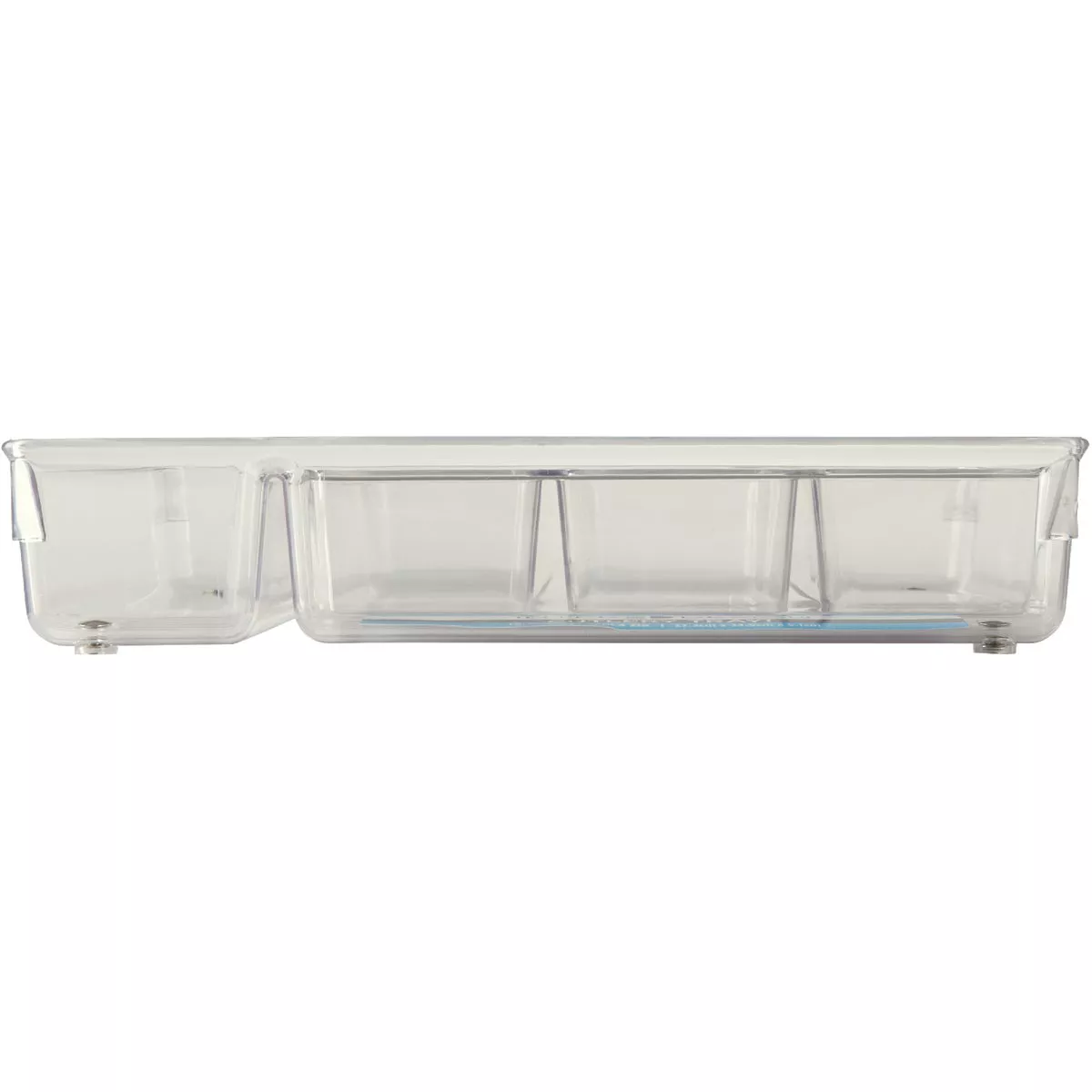 iDesign Linus 10.75 In. W. x 13.75 In. L. x 2 In. D. Clear Cutlery Tray - photo 2