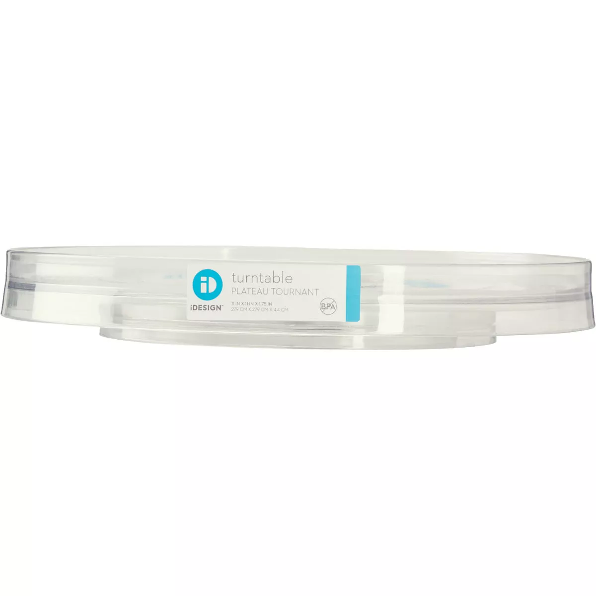 iDesign Linus 11 In. Dia. x 1.75 In. H. Clear Turntable - photo 2
