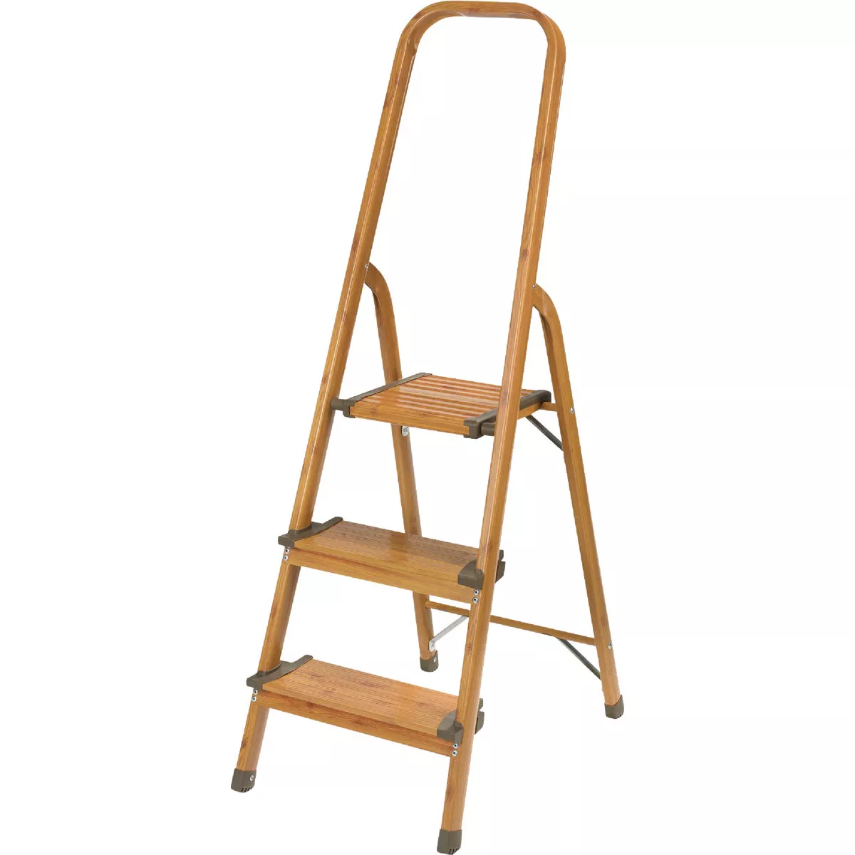 Polder Wood Grain Color 3-Step Ultralight Aluminum Step Stool