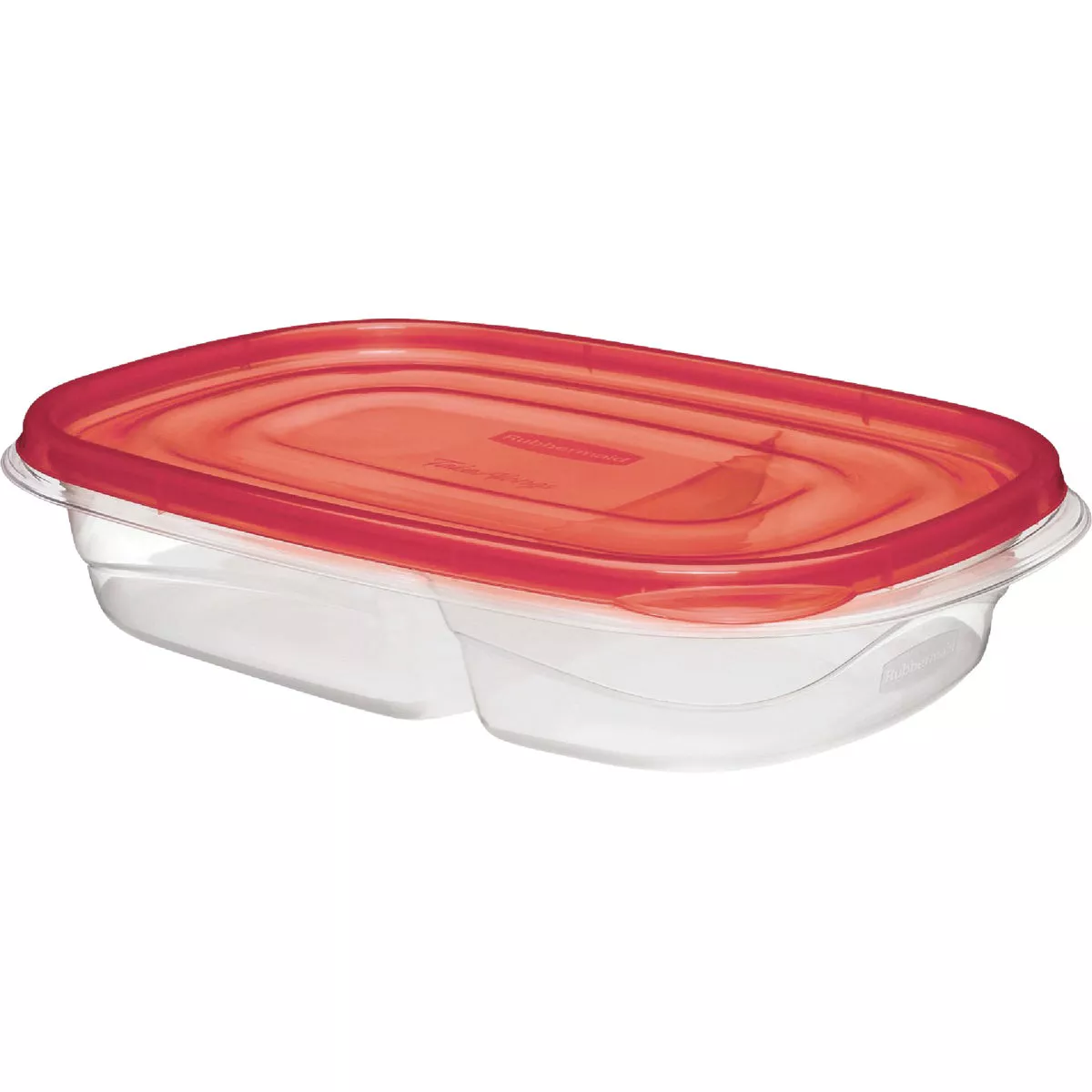 Rubbermaid TakeAlongs 3.7 C. Clear Square Divided Food Storage Container with Lids (3-Pack) - photo 2