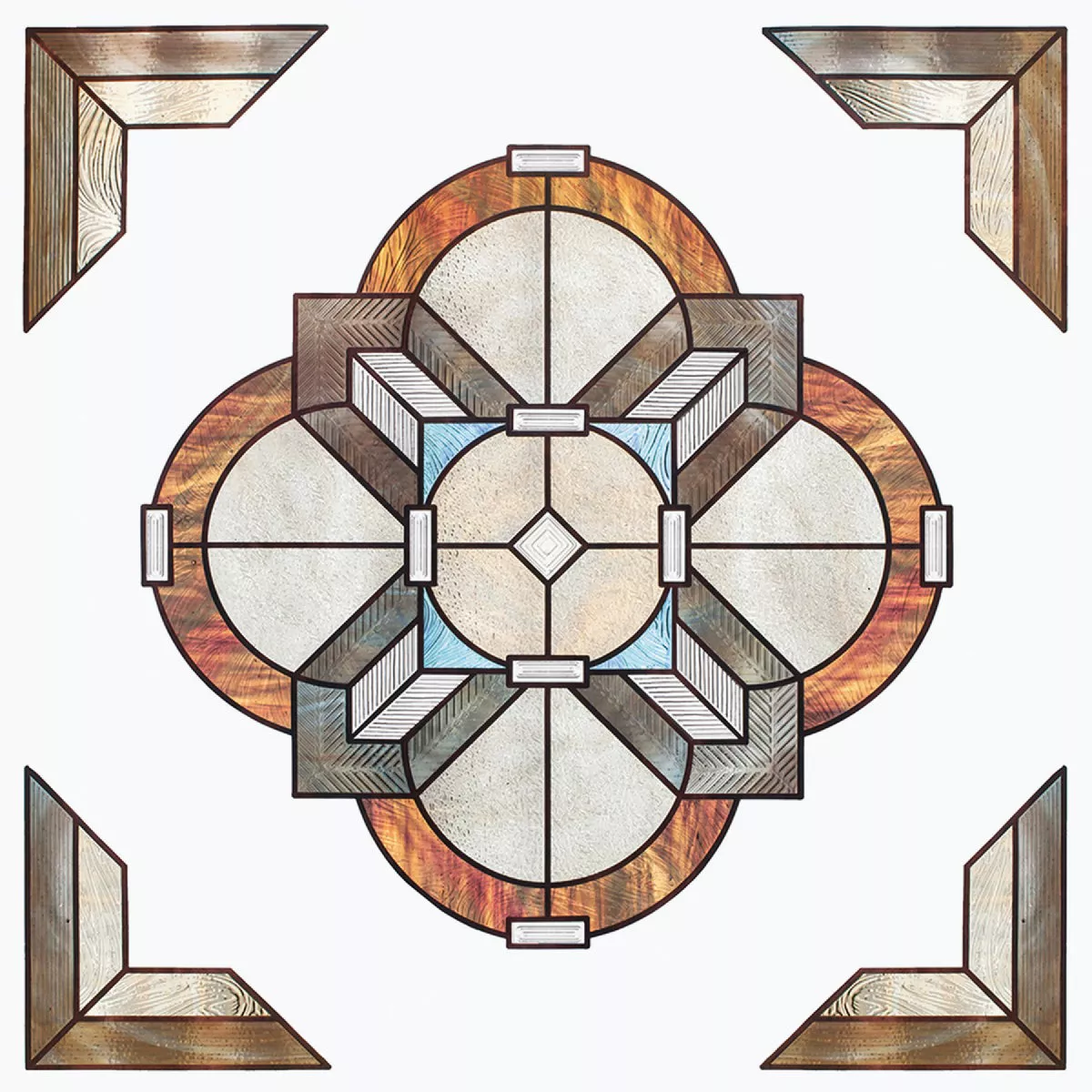 Artscape Newport Amber 12 In. x 12 In. Window Accent