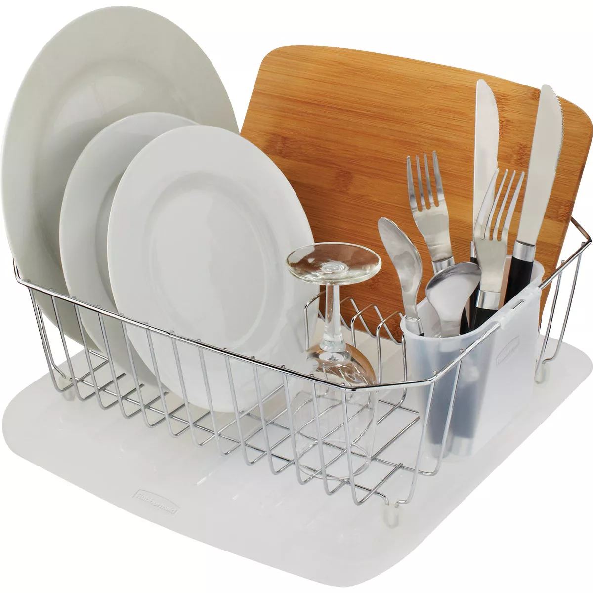 Rubbermaid 14.38 In. x 15.38 In. Clear Sloped Drainer Tray - photo 3