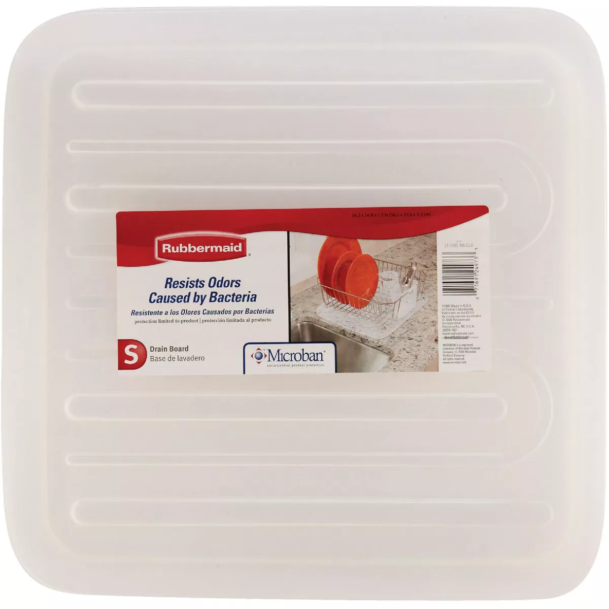 Rubbermaid 14.38 In. x 15.38 In. Clear Sloped Drainer Tray - photo 2