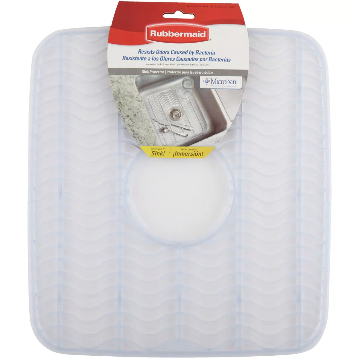 Rubbermaid 11.5 In. x 12.5 In. Clear Sink Mat Protector - photo 2