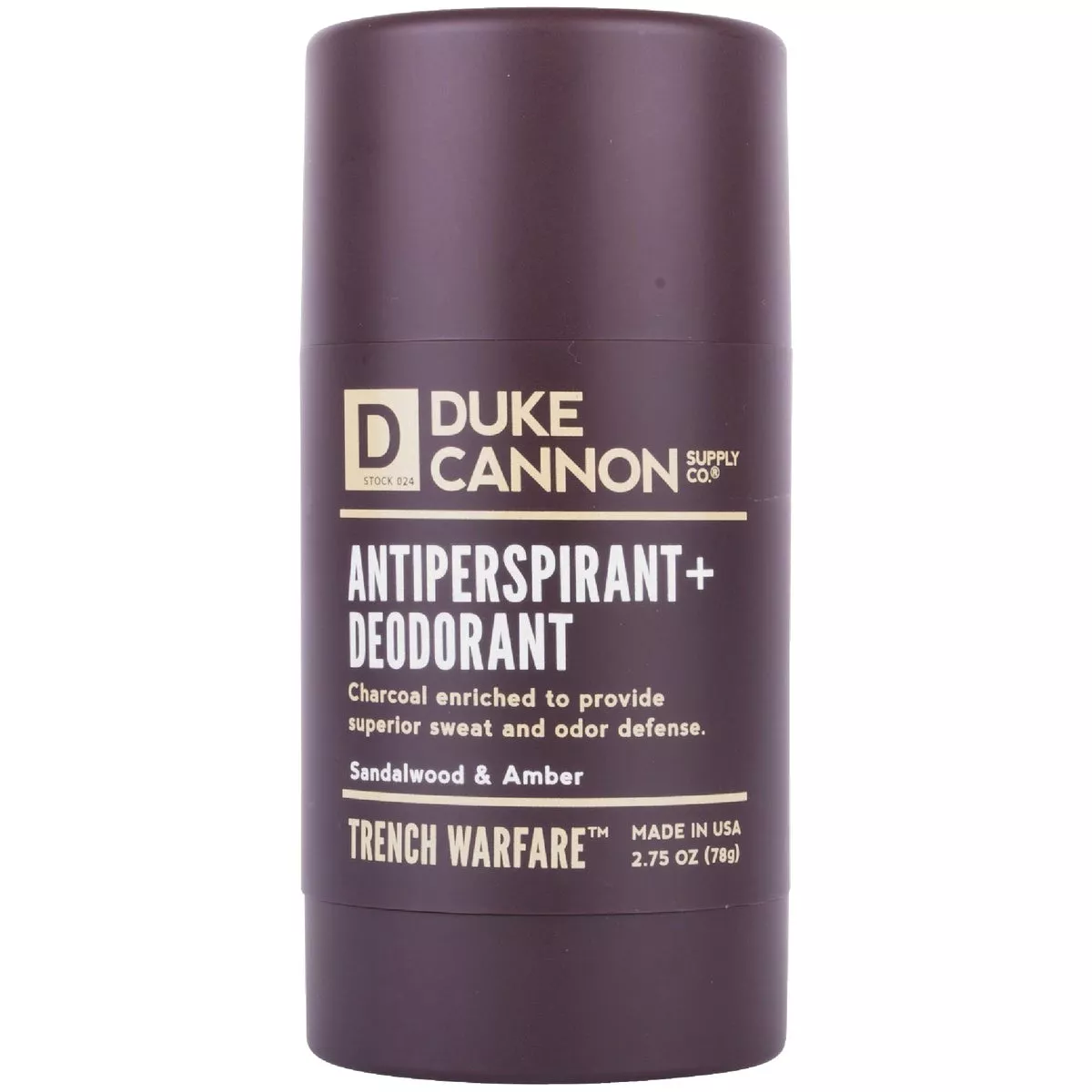 Duke Cannon Trench Warfare Antiperspirant Sandalwood & Amber Deodorant - photo 2