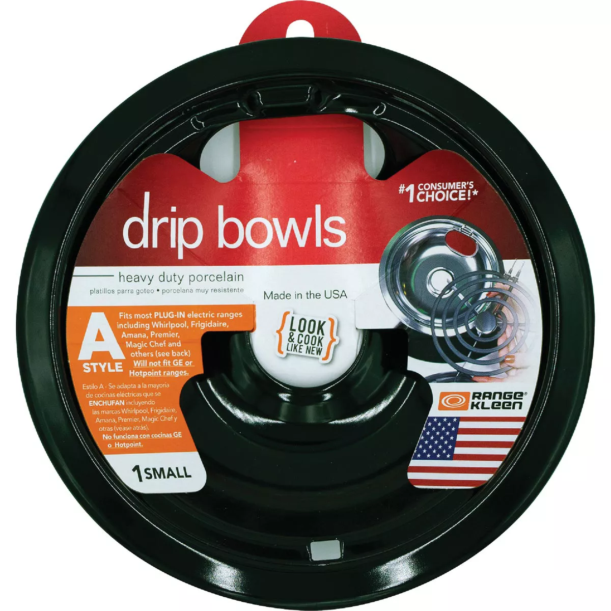 Range Kleen Electric 6" Style A Round Black Drip Pan - photo 2