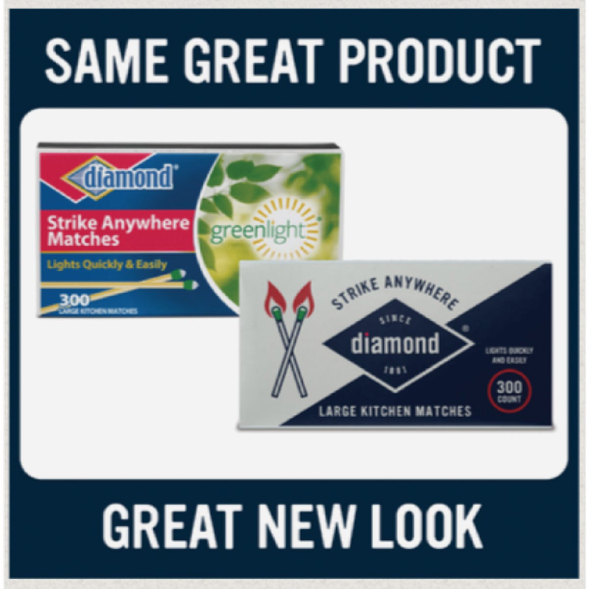 Diamond 23/8 In. 300Count Strike Anywhere Kitchen Matches (3Pack