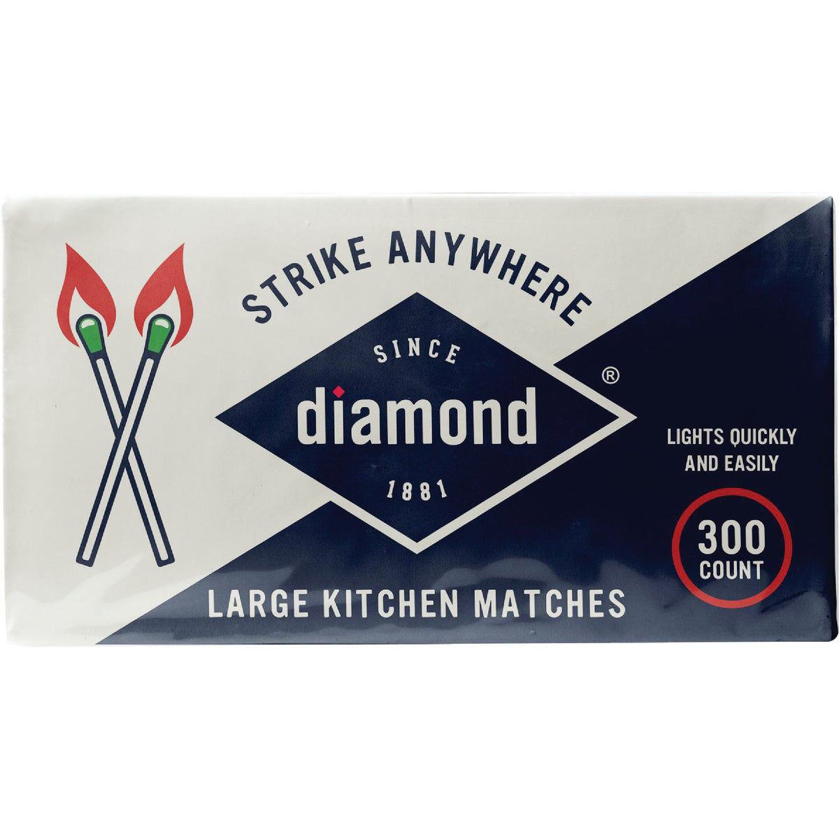 Diamond 23/8 In. 300Count Strike Anywhere Kitchen Matches (3Pack