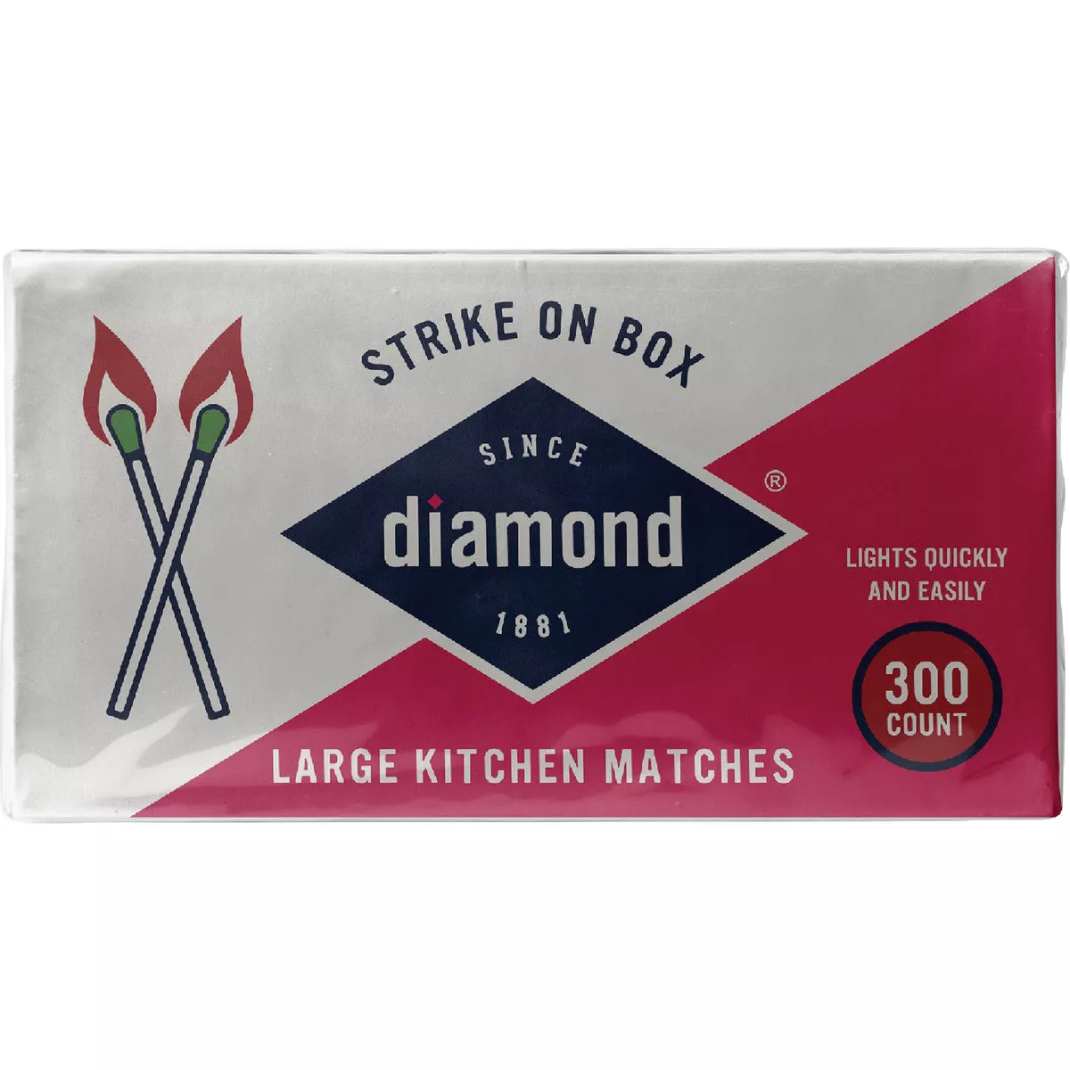 Diamond 2-3/8 In. 300-Count Strike on Box Kitchen Matches (3-Pack) - photo 2