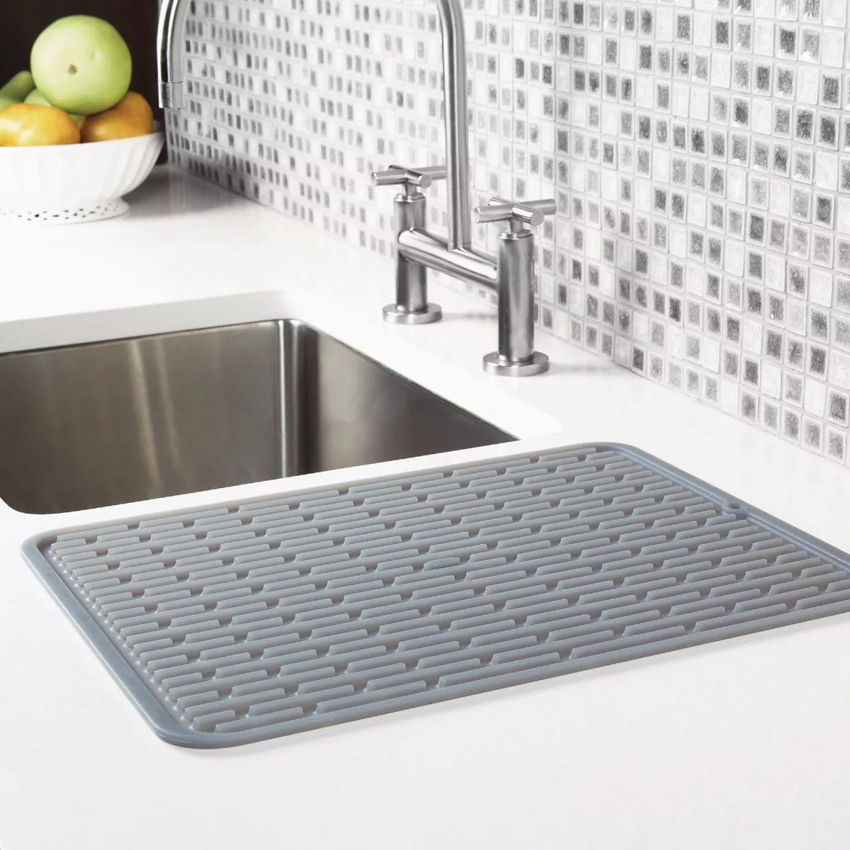 OXO Good Grips 12.5 In. x 16.9 In. Large Gray Silicone Drying Mat - photo 2