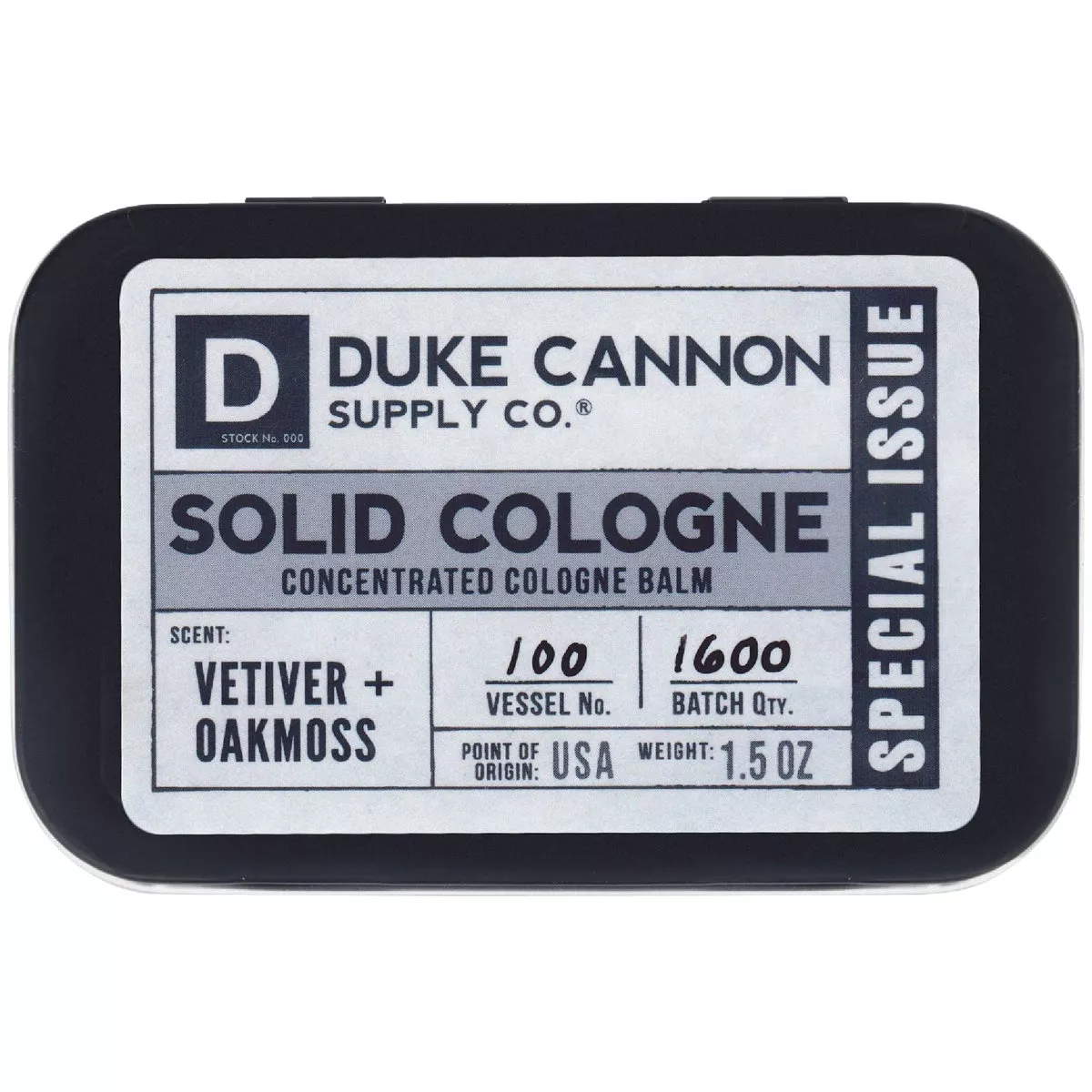Duke Cannon 1.5 Oz. Vetiver & Oakmoss Solid Cologne