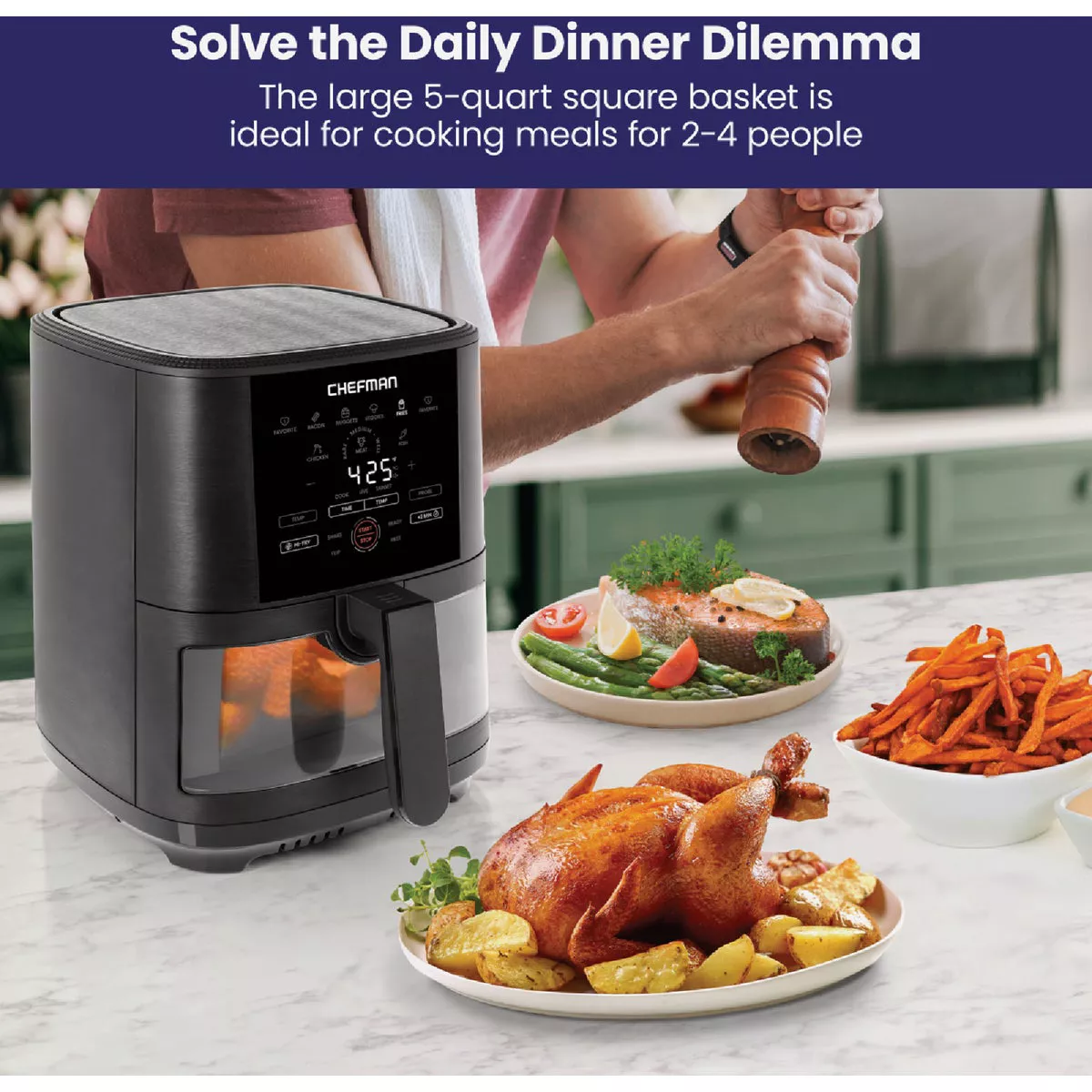 Chefman 6 Qt. TurboFry Touch Digital Air Fryer - photo 7