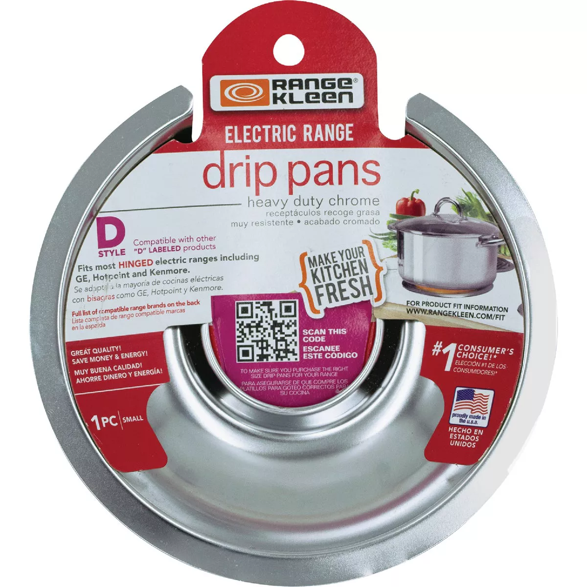 Range Kleen Electric 6" Style D Round Chrome Drip Pan - photo 2