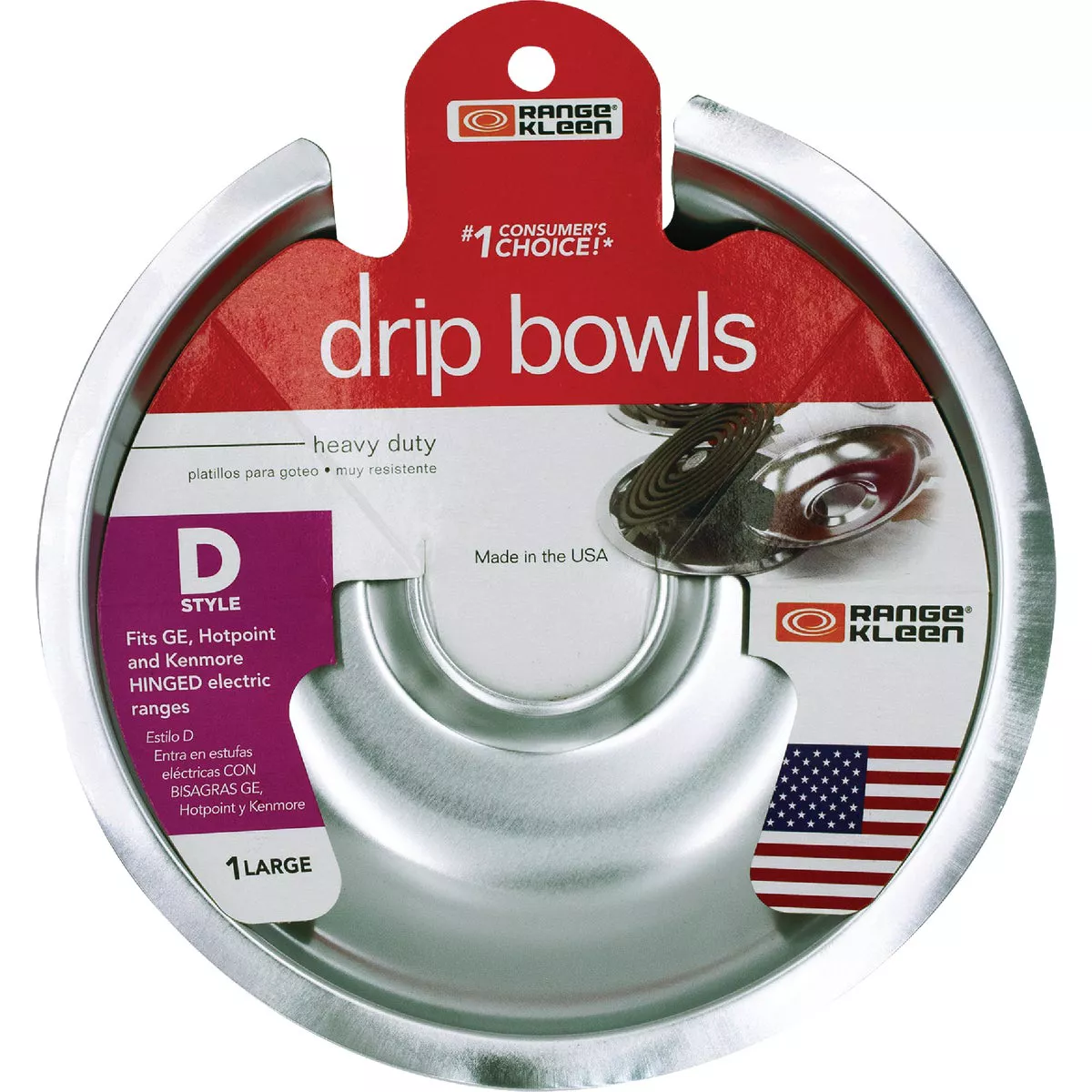 Range Kleen Electric 8" Style D Round Chrome Drip Pan - photo 2