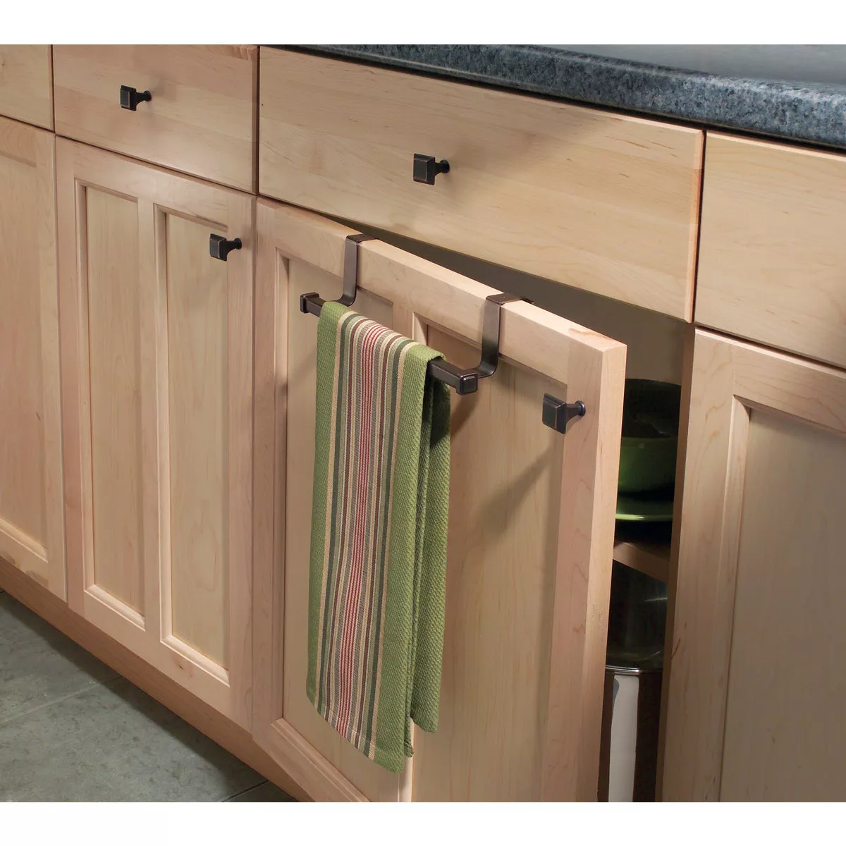 iDesign Marcel 9-3/4 In. Bronze Over Cabinet Towel Bar - photo 2