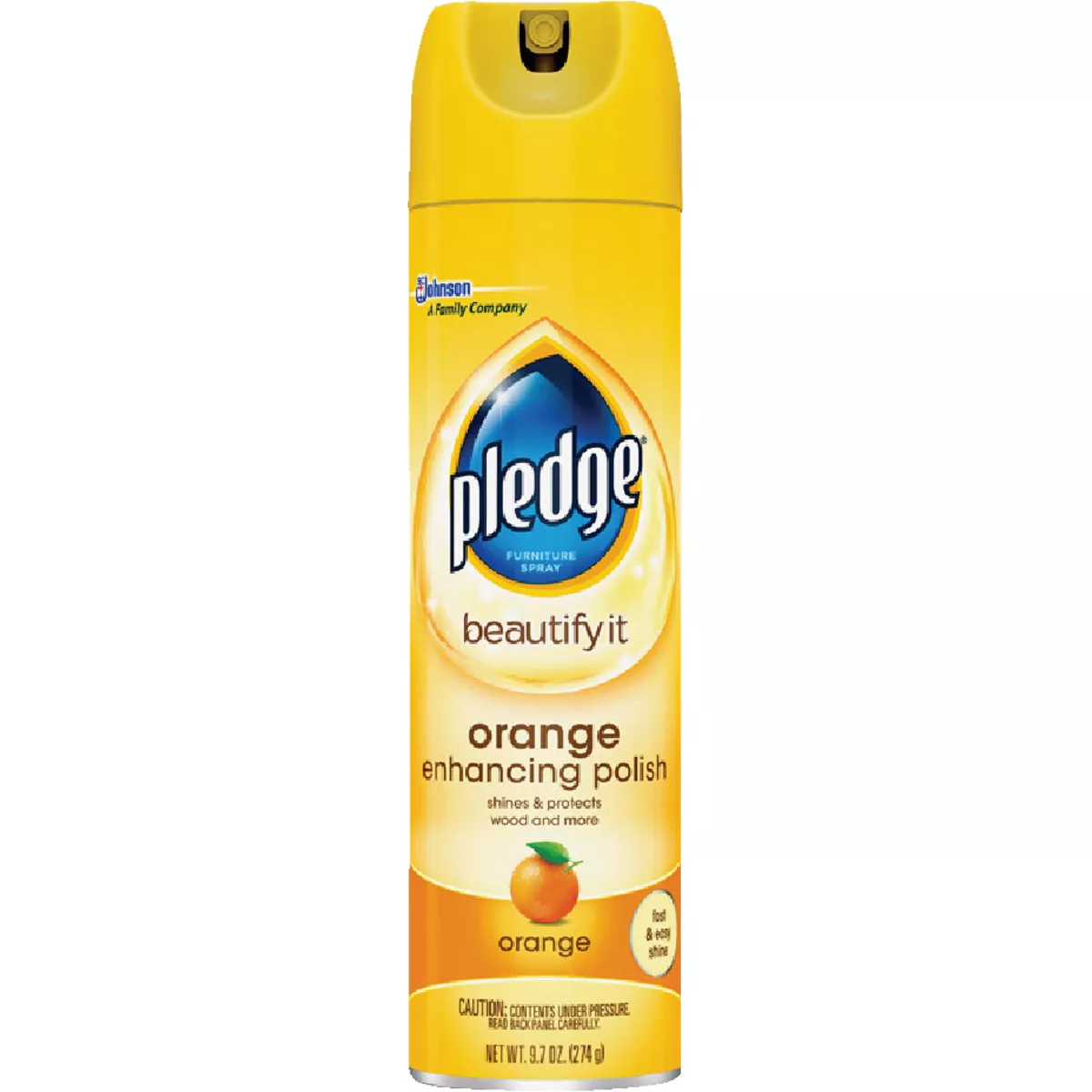 Pledge 9.7 Oz. Orange Furniture Polish