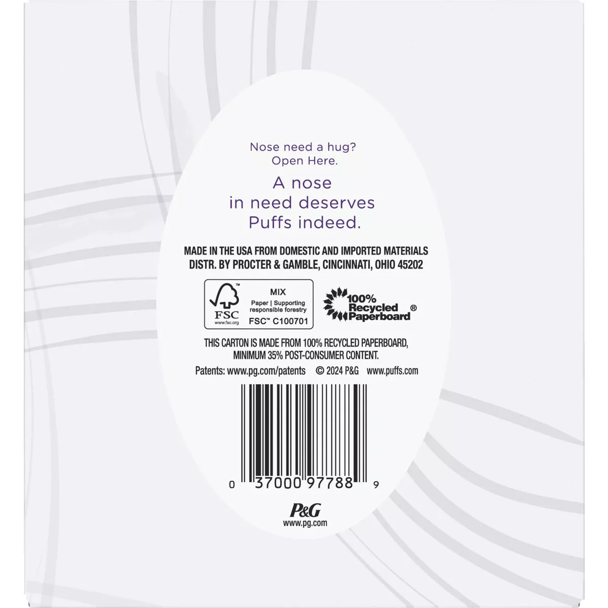 Puffs Ultra Soft Facial Tissue, 1 Mega Cube Box (72-Count) - photo 2