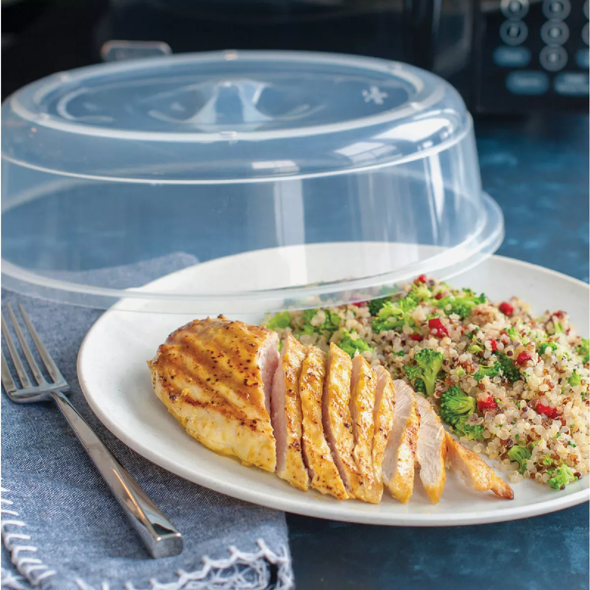 Nordic Ware 10.5 In. White Microwave Splatter Cover - photo 2