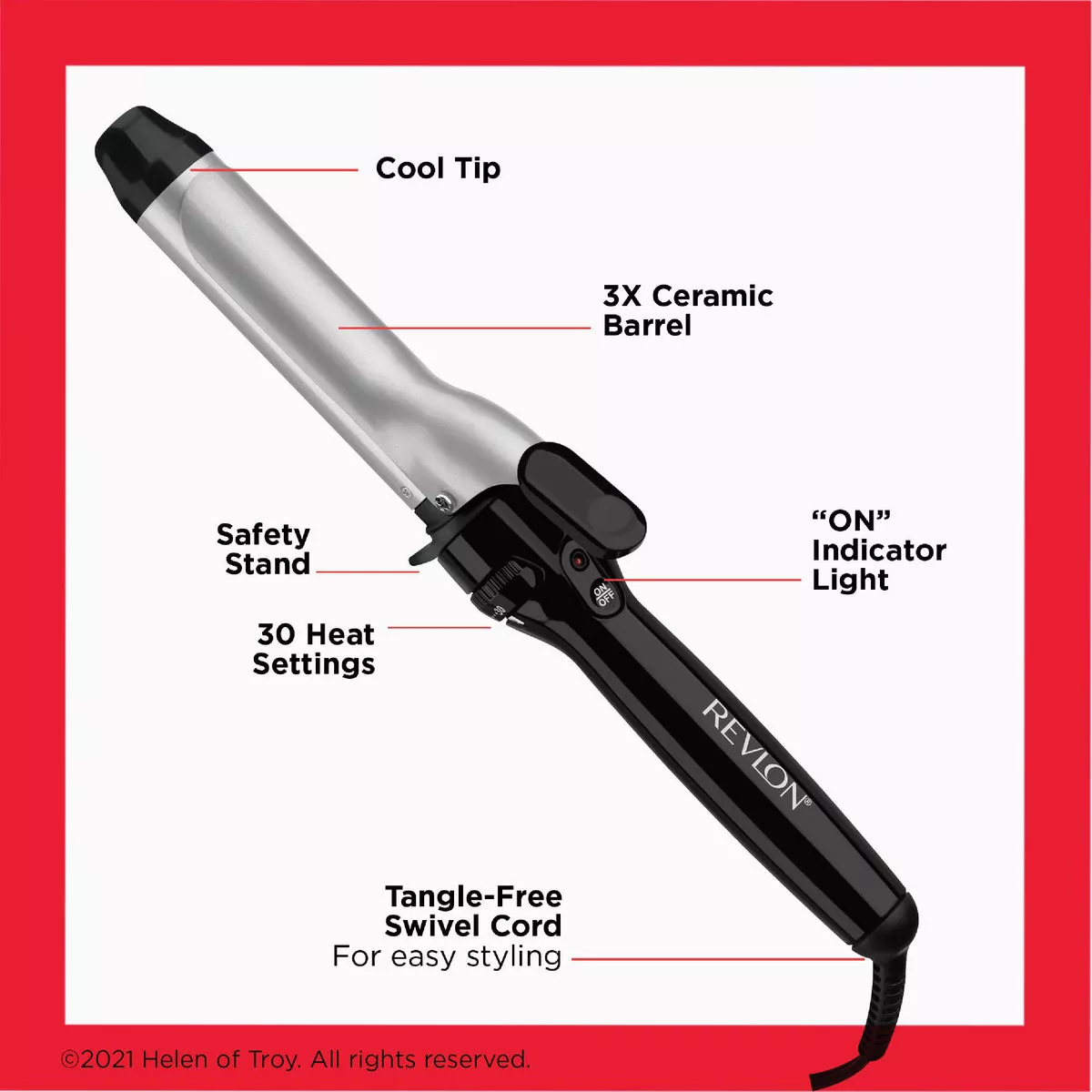 Revlon 1-1/4 In. Ceramic Curling Iron - photo 2