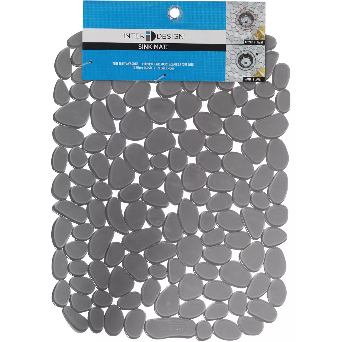 iDesign Pebblz 12 In. x 15.5 In. Graphite Sink Mat - photo 3