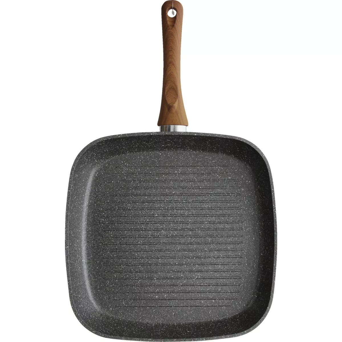 Tognana 11 In. Wood/Stone Gray Metallic Grill Pan - photo 3