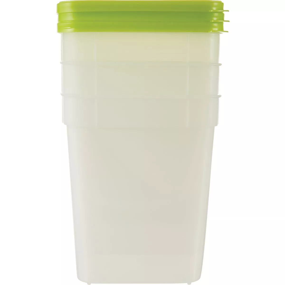 Stor Keeper 1 Qt. Clear Square Freezer Food Storage Container with Lids (3-Pack)