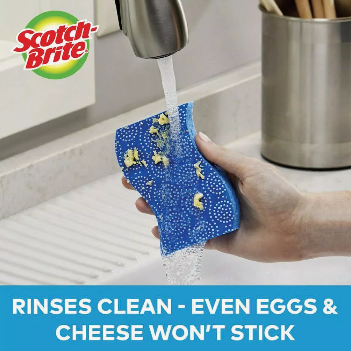 Scotch-Brite Stay Fresh Non-Scratch Scrub Dots Sponge (3-Pack) - photo 2