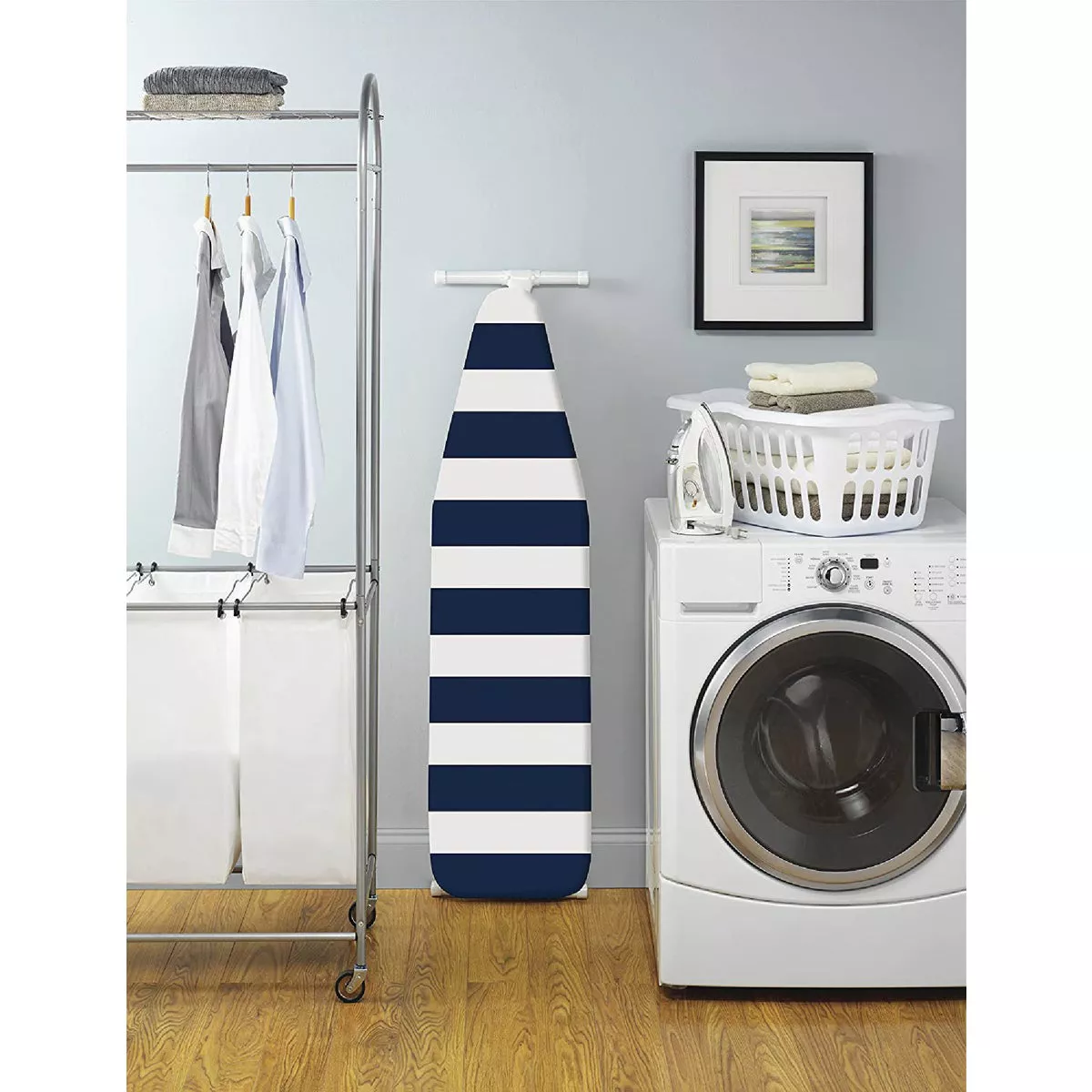 Whitmor Standard Ironing Board Cover/Pad - Stripe Navy - photo 2