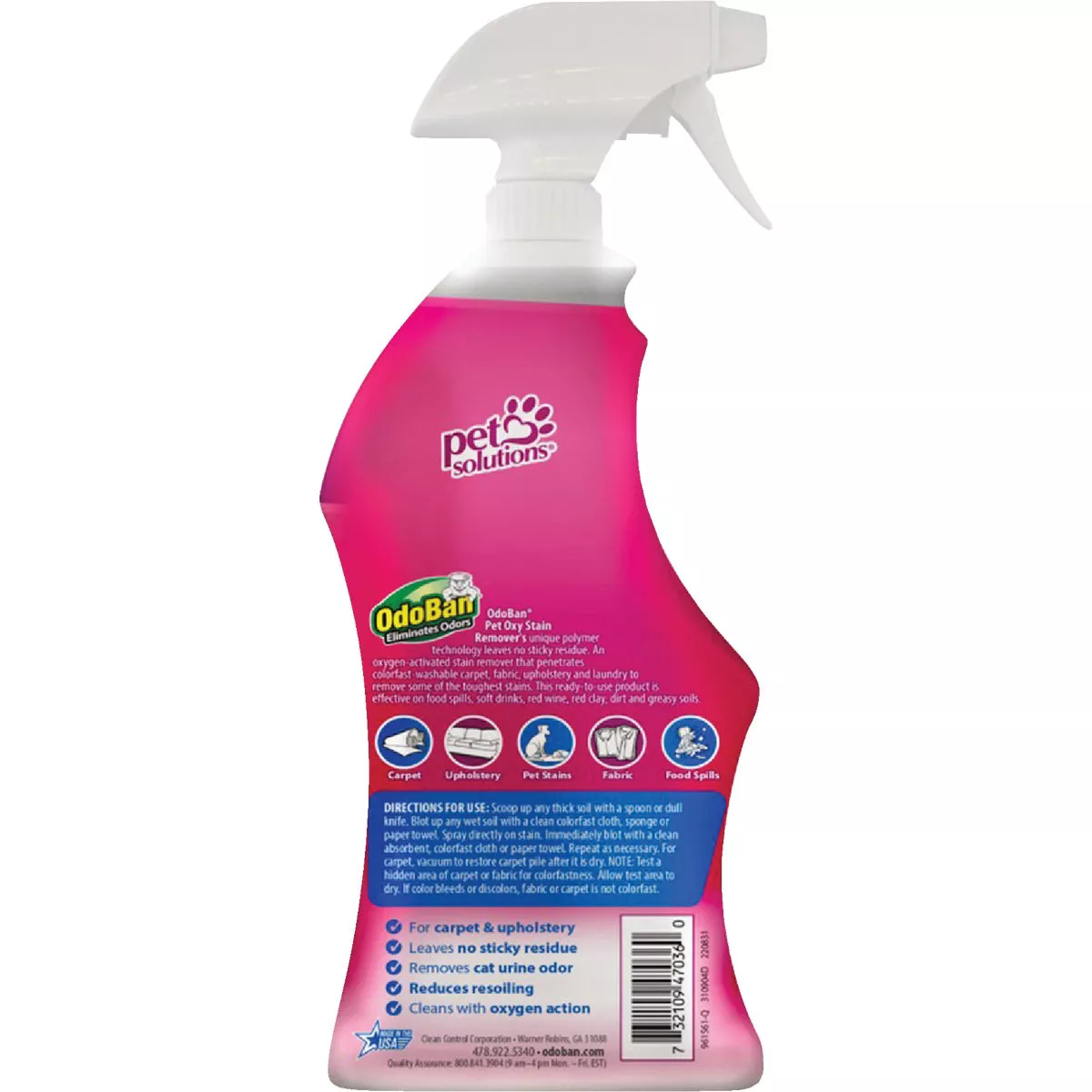 OdoBan 32 Oz. Pet Oxy Stain Remover Carpet Cleaner - photo 2