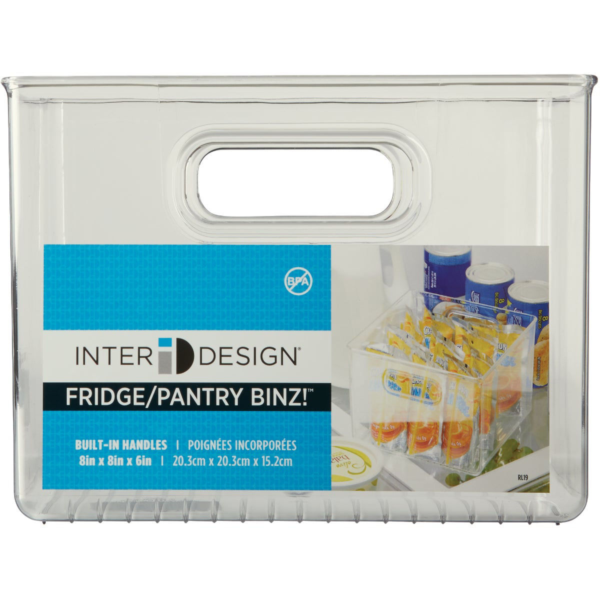 iDesign 8 In. W. x 6 In. H. x 8 In. D. Clear Fridge/Pantry Storage