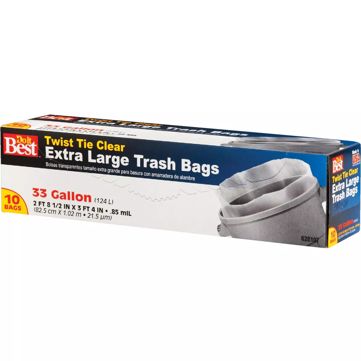 Do it Best 33 Gal. Extra Large Clear Trash Bag (10-Count) - photo 3