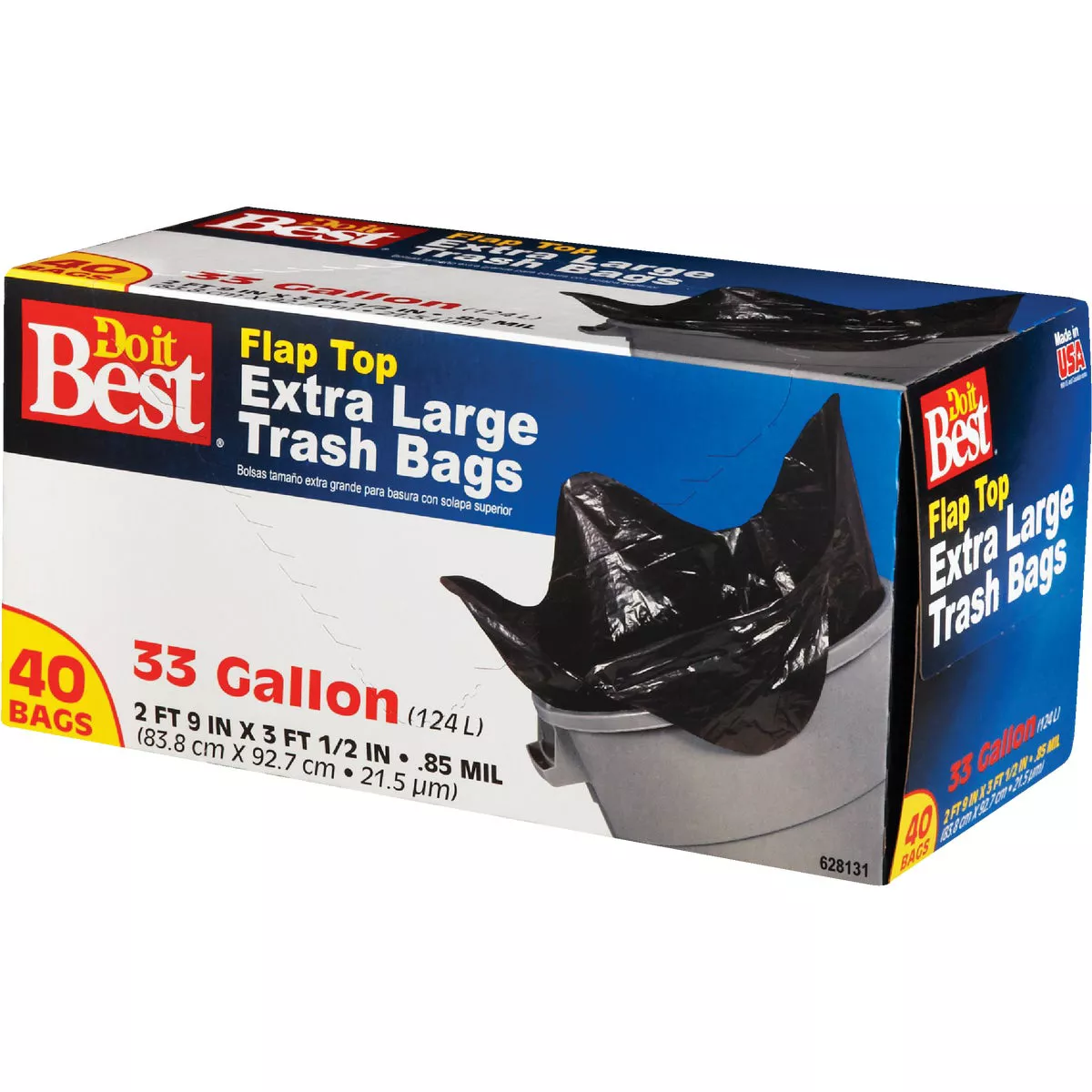 Do it Best 33 Gal. Extra Large Black Trash Bag (40-Count) - photo 3